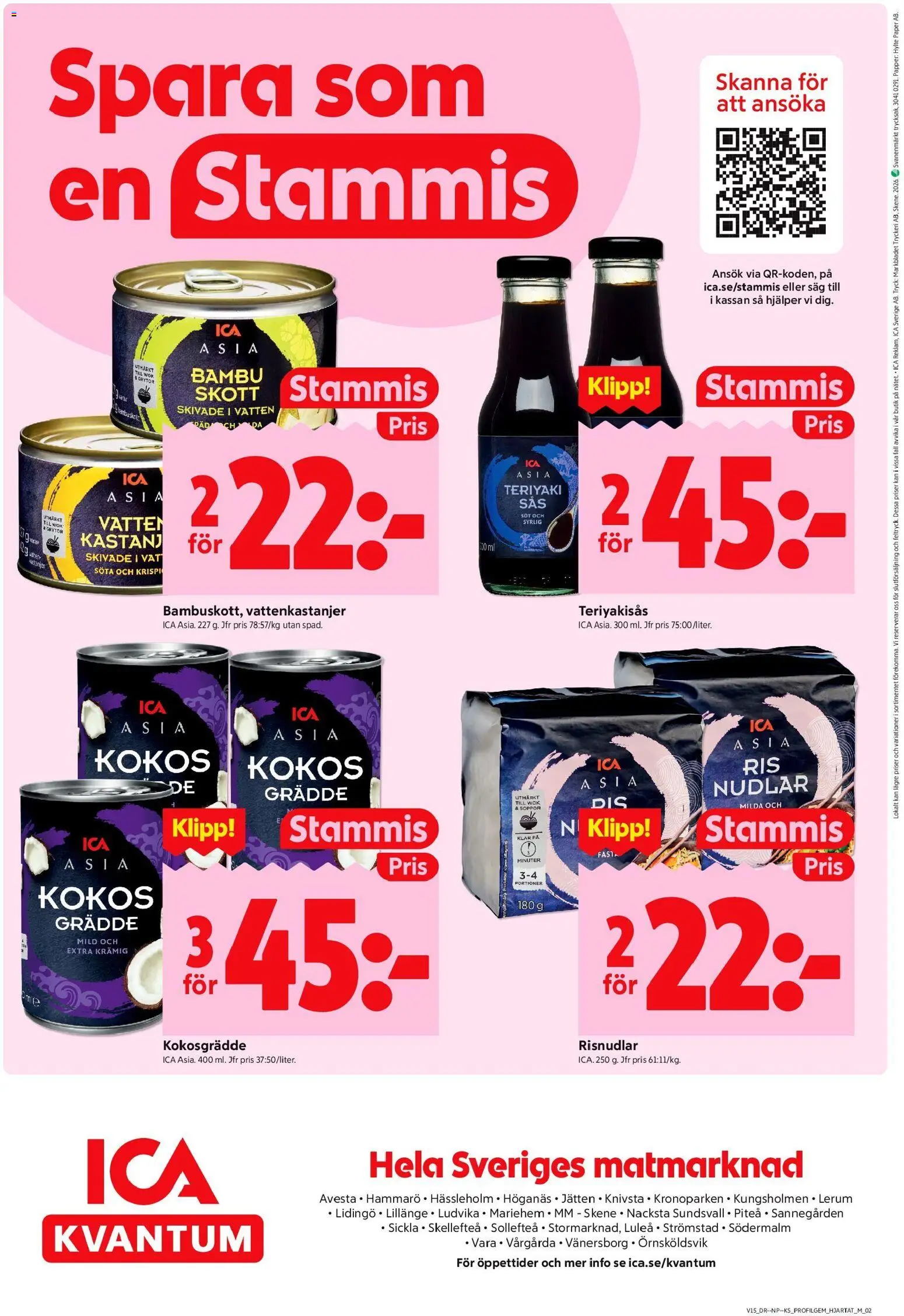 ICA Kvantum reklamblad aktuell från 06.04.2026 | Sida: 8 | Produkter: Såg, Papper, Grädde