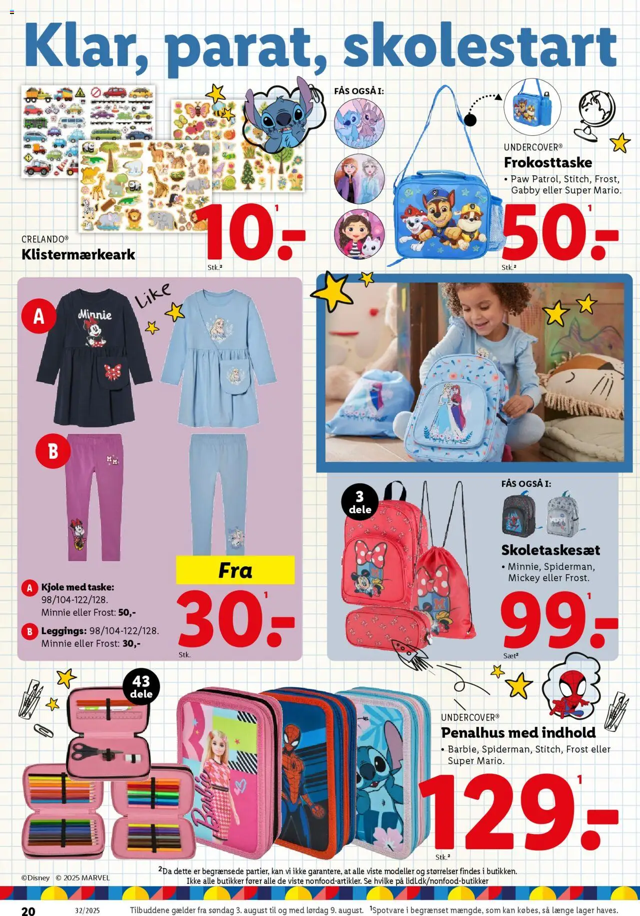 Lidl Tilbudsavis gyldig fra 03.08.2025 | Side: 20 | Produkter: Taske, Leggings, Kjole, Søm
