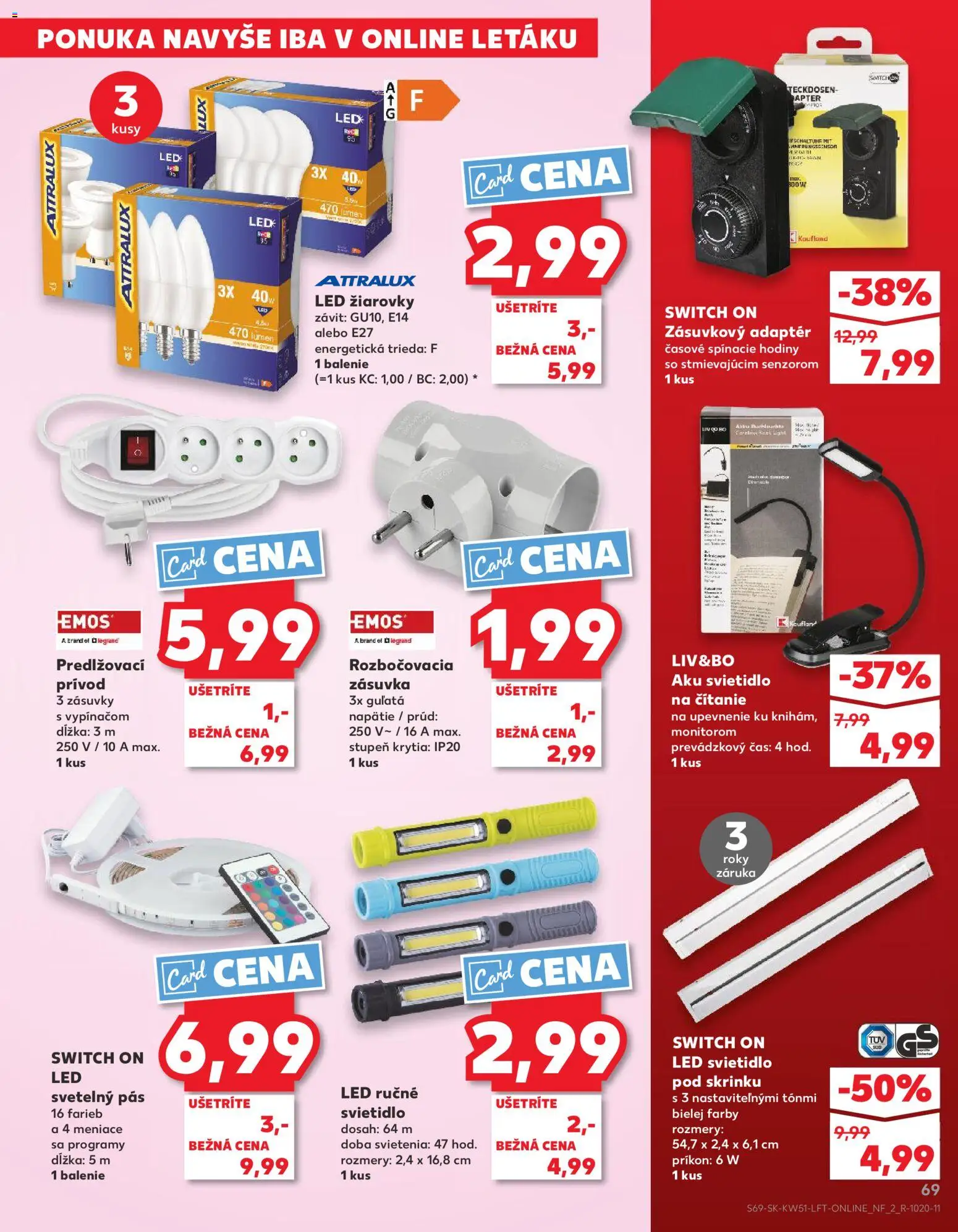 Kaufland SK akciós ujság - amely érvényes a következő dátumtól: 18.12.2025 | Oldal: 69 | Termékek: Adapter, Só