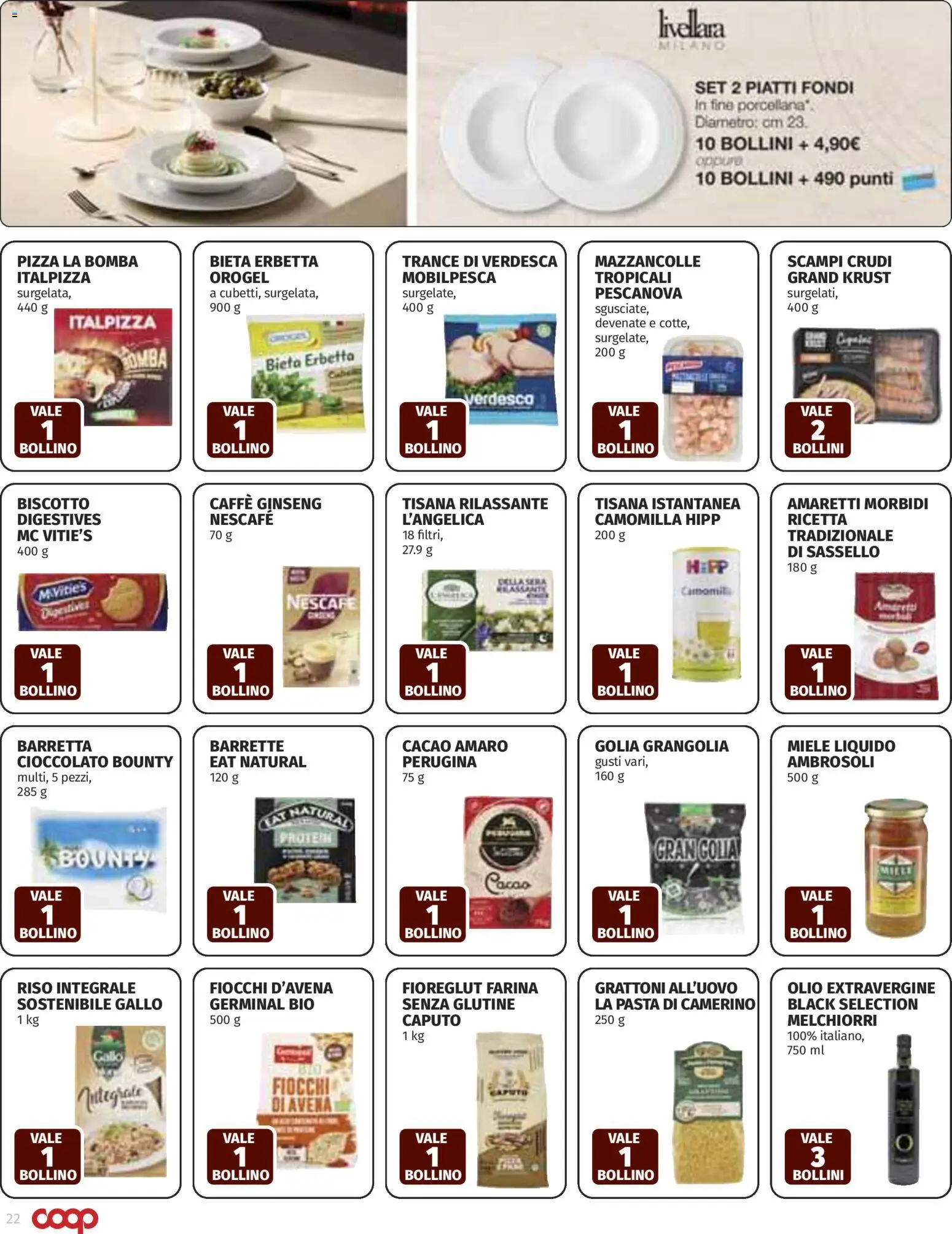 Volantino COOP del 19.02.2026 | Pagina: 22 | Prodotti: Pizza, Farina, Miele, Amaro