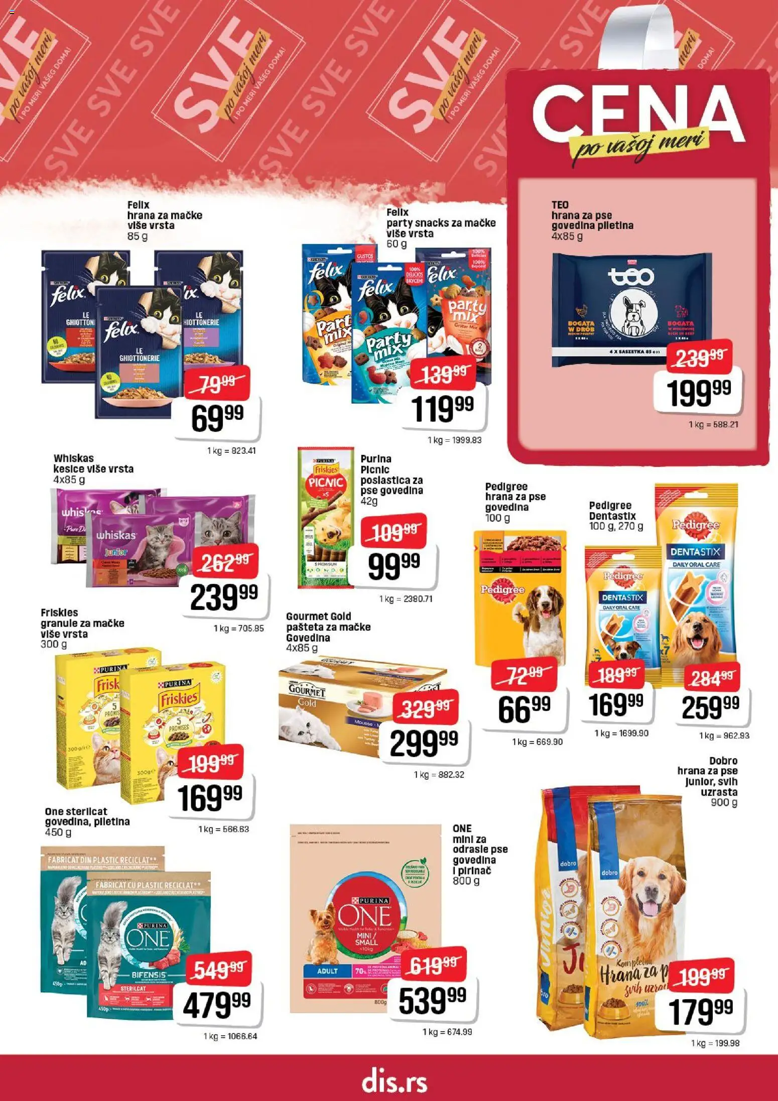 Super DIS katalog - važi od 12.02.2026 | Strana: 23 | Proizvode: Pedigree, Hrana za pse, Piletina, Pašteta