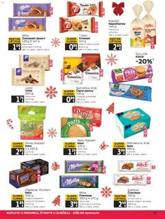 Katalog Tommy - Pregled kataloga iz trgovine Tommy, vrijedi od 18.12.2025 | Stranica: 21 | Proizvodi: Keksi, Čokolada, Keks, Kroasan