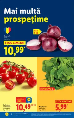 Ofertele Lidl valabile de la 03.11.2025 | Pagină: 4 | Produse: Pungă, Roșii, Ceapă