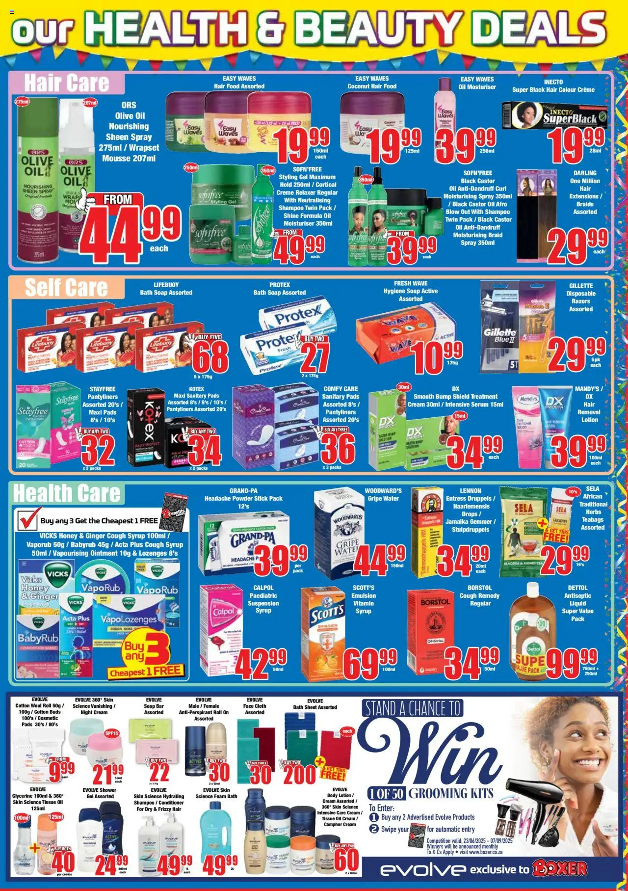 Boxer Specials │ valid from 25.08.2025 | Page: 11 | Products: Serum, Braids, Water, Cotton buds