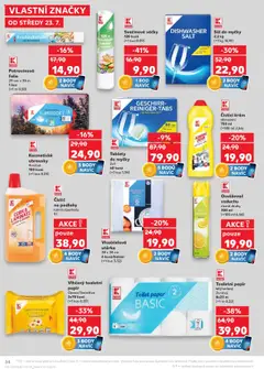 Kaufland leták - Praha 4 od 23.07.2025 | Strana: 34 | Produkty: Tablety do myčky, Fólie, Krém, Ubrousky