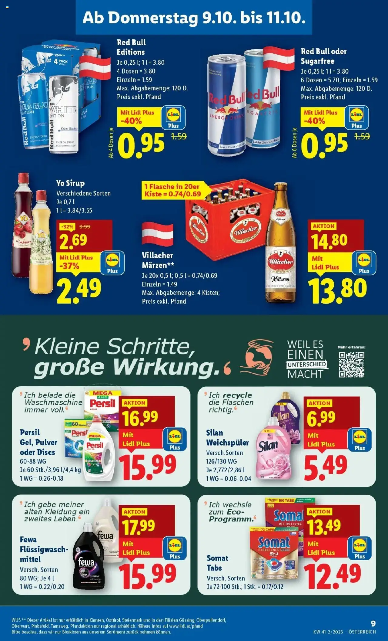 Lidl - Fohnsdorf, Neunkirchen, Graz gültig ab 09.10.2025 | Seite: 13 | Produkte: Himbeere, Waschmaschine, Weichspüler
