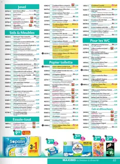 Maximo - Prévisualisation de Maximo catalogue epicerie valide à partir de 23.01.2026 | Page: 85 | Produits: Citron, Savon de marseille, Papier toilette, Toilettes