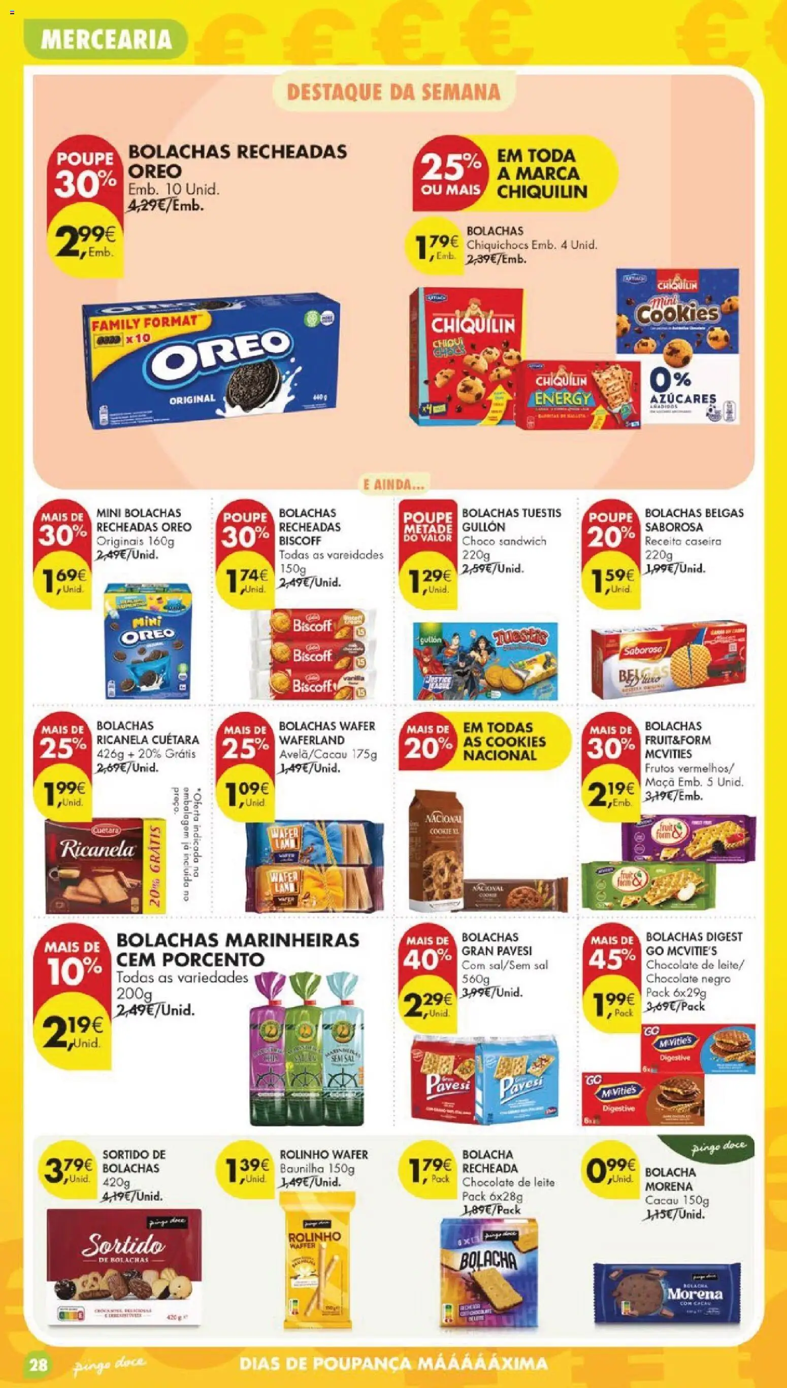 Pingo Doce folheto │ válido de 28.04.2026 | Página: 30 | Produtos: Bolachas, Leite, Maça, Chocolate