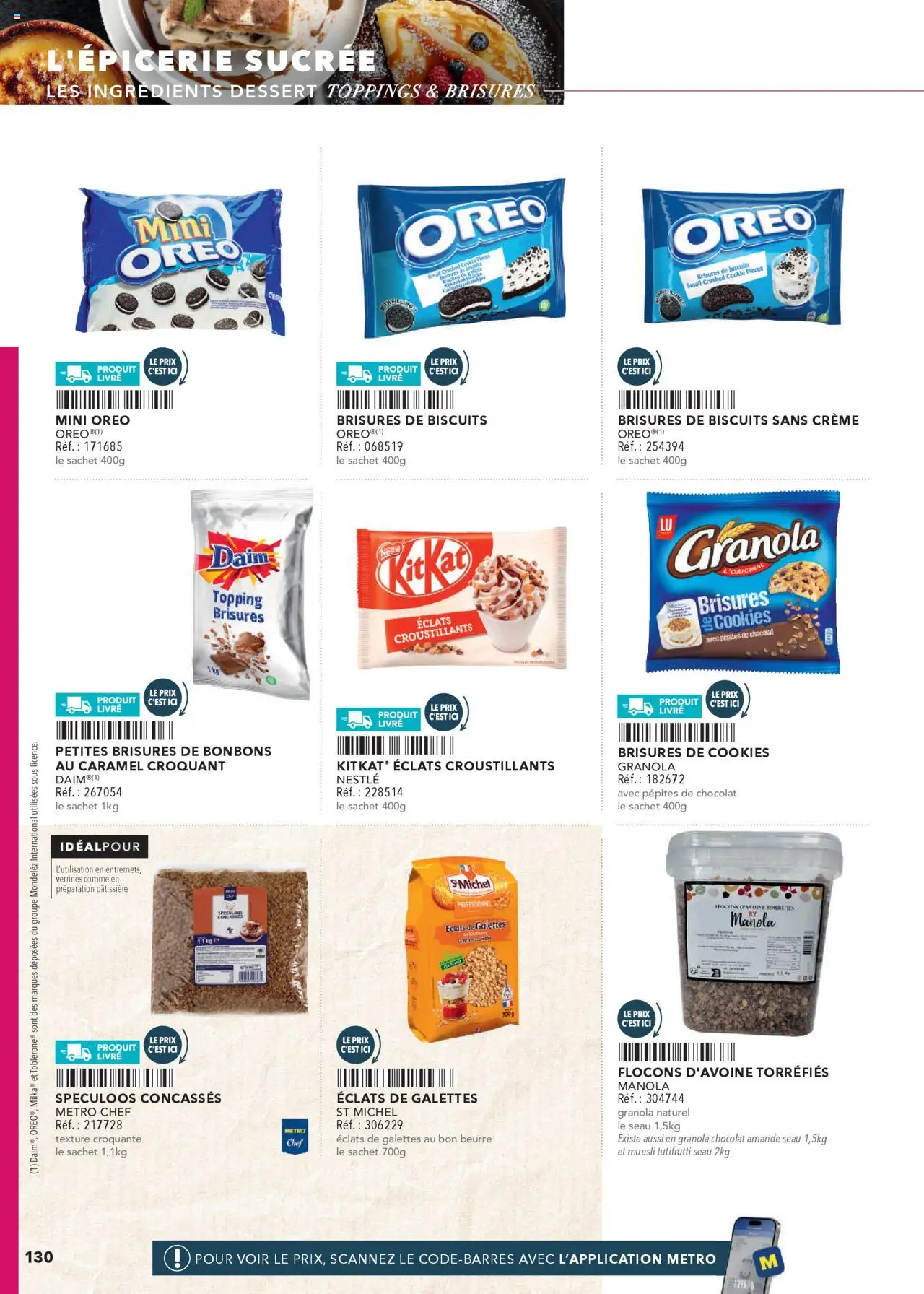  | Page: 130 | Produits: Flocons, Cookies, Biscuits, Granola