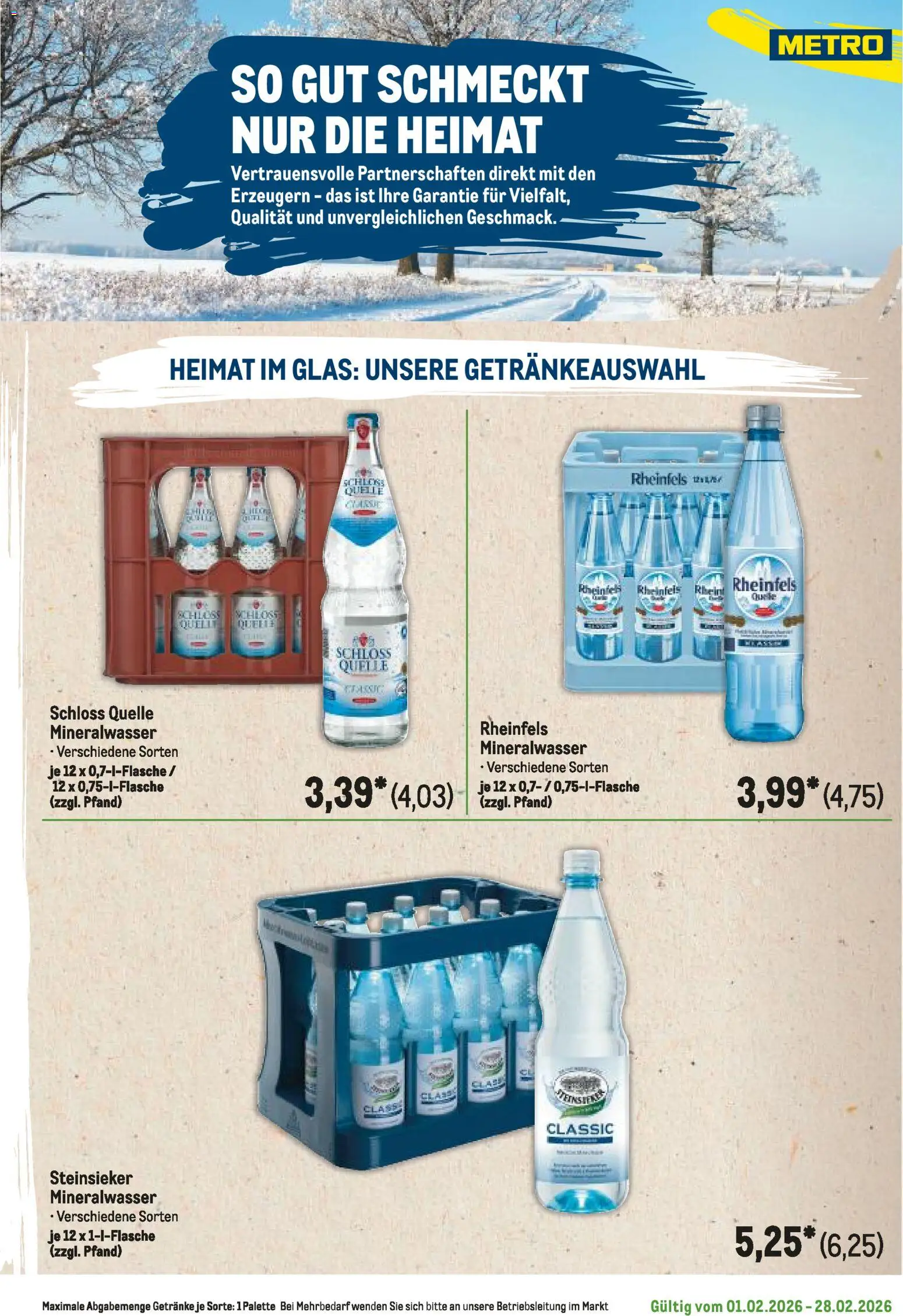 Metro Regionaler Flyer – gültig ab 01.02.2026 | Seite: 71 | Produkte: Mineralwasser