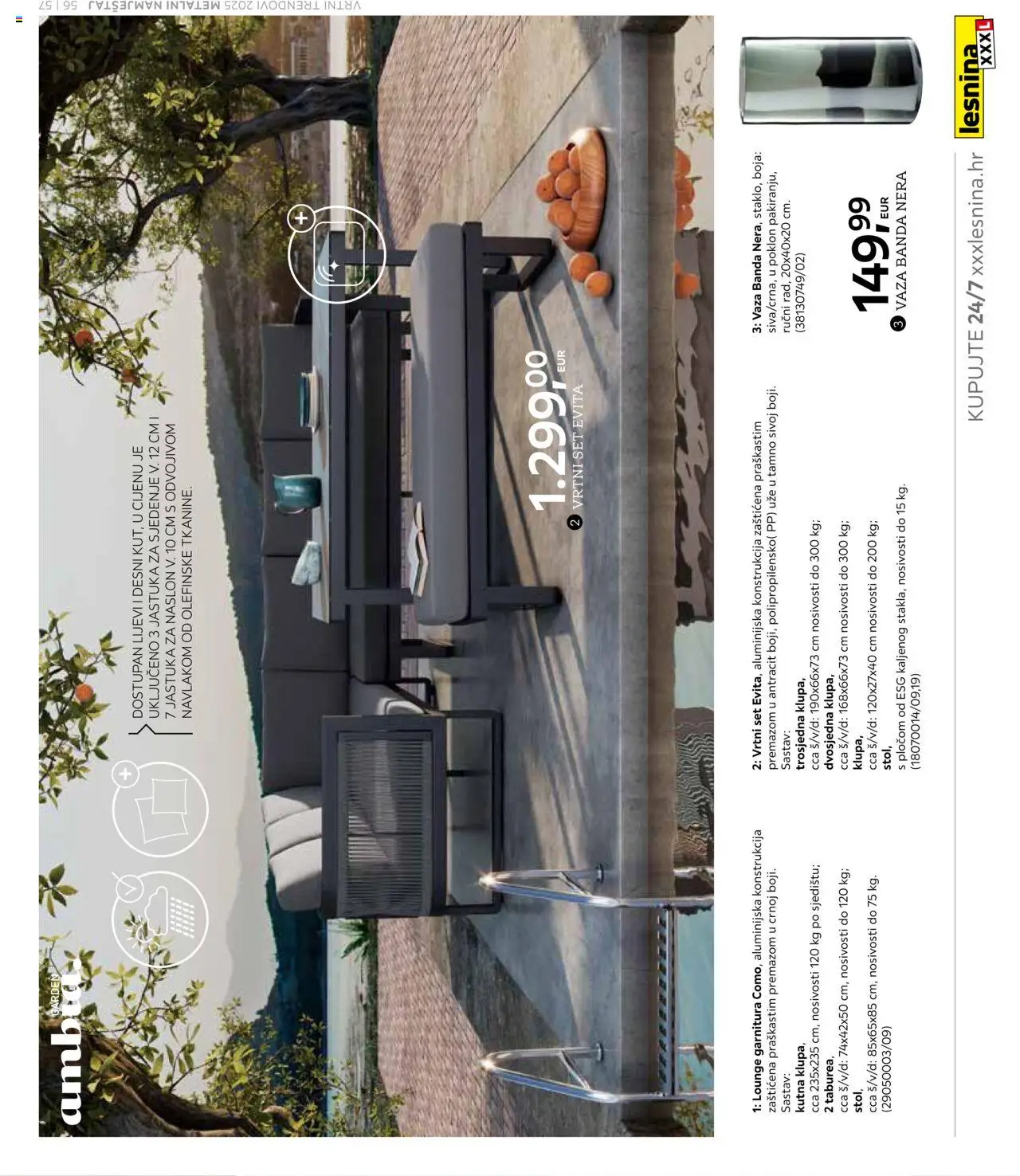 Lesnina katalog | vrijedi od 25.02.2025 | Stranica: 57 | Proizvodi: Vaza