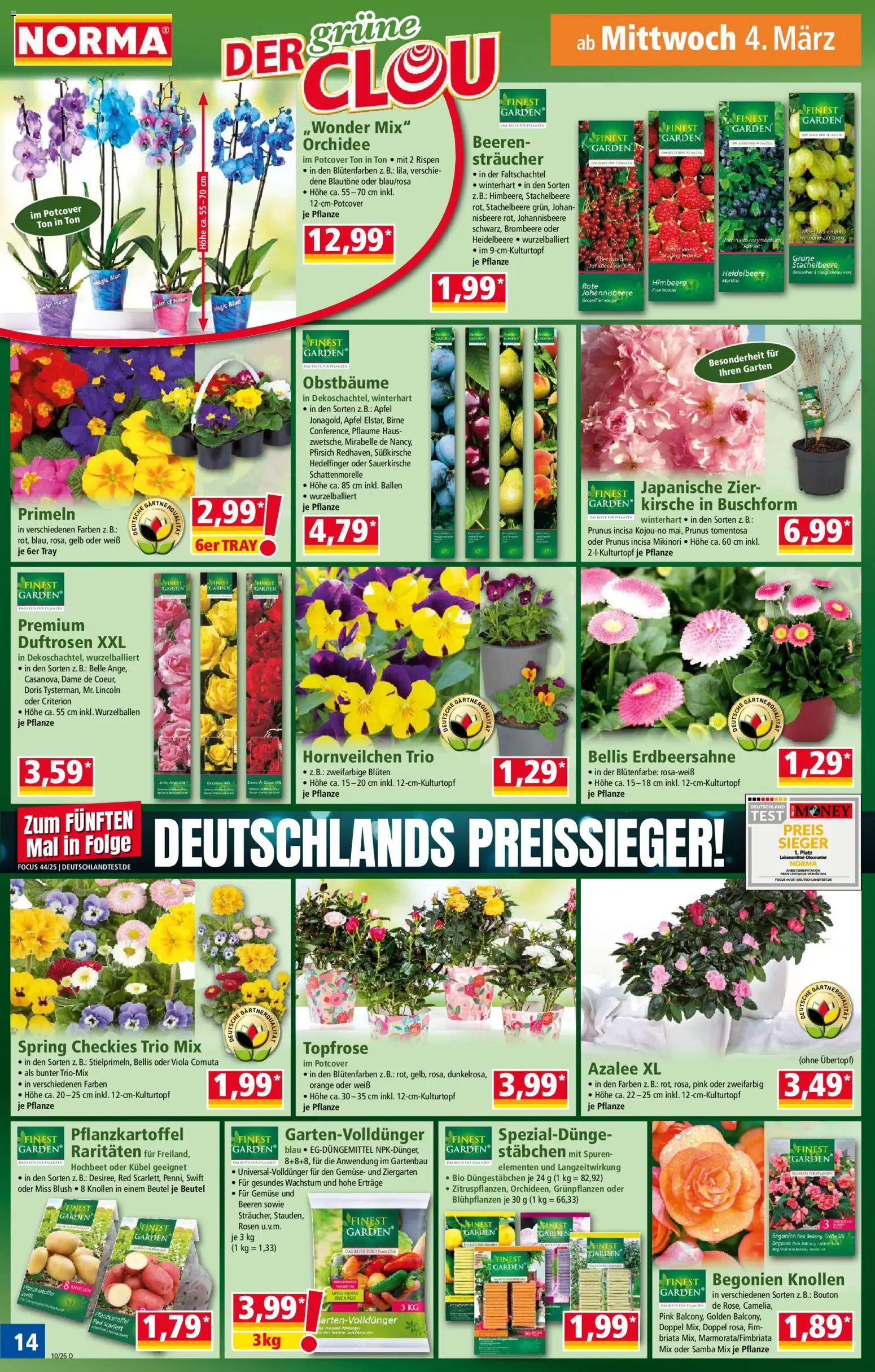 Norma Prospekt 	 – gültig ab 02.03.2026 | Seite: 14 | Produkte: Hochbeet, Gemüse, Himbeere, Blush