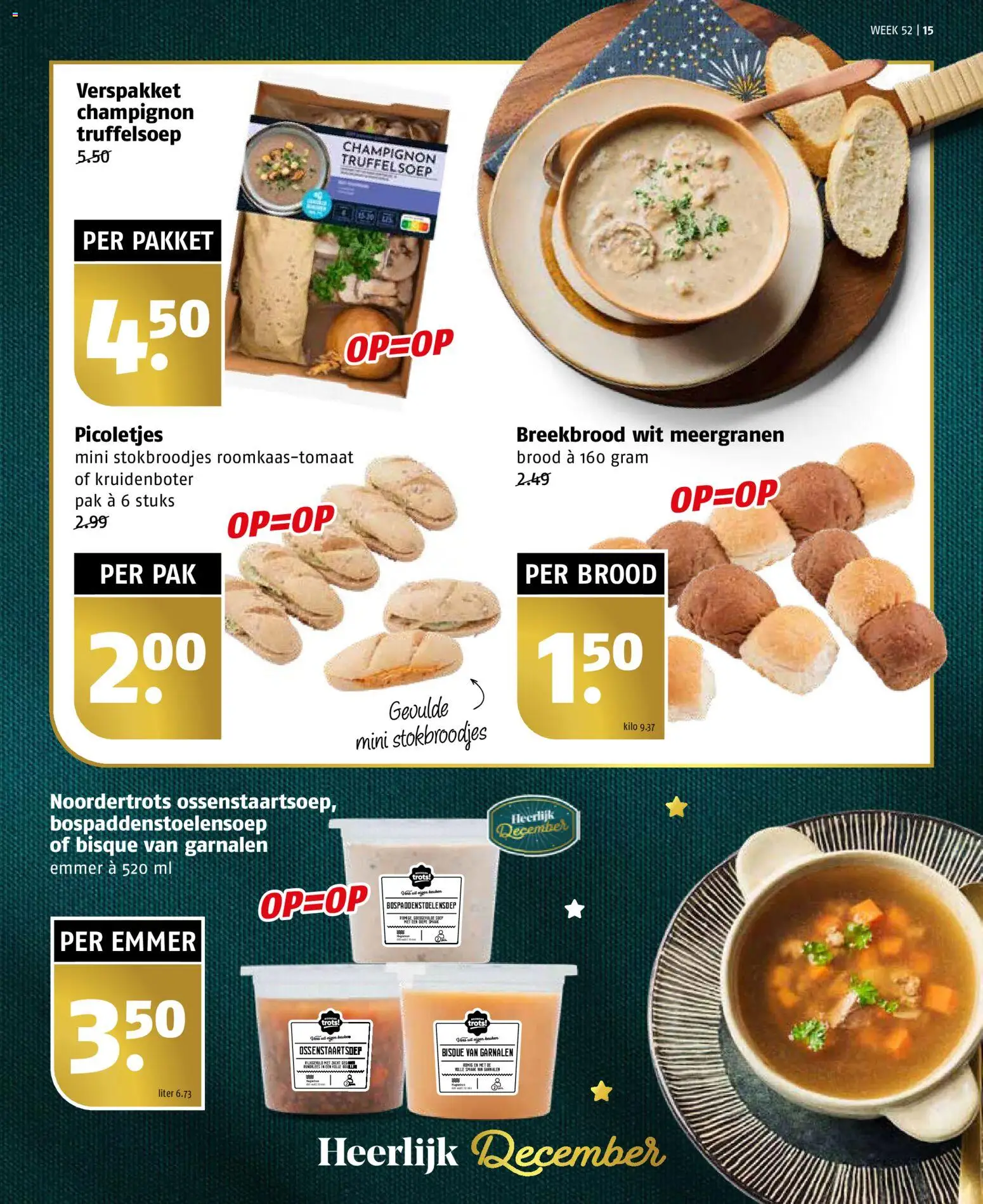 {H1} | Pagina: 15 | Producten: Champignon, Brood