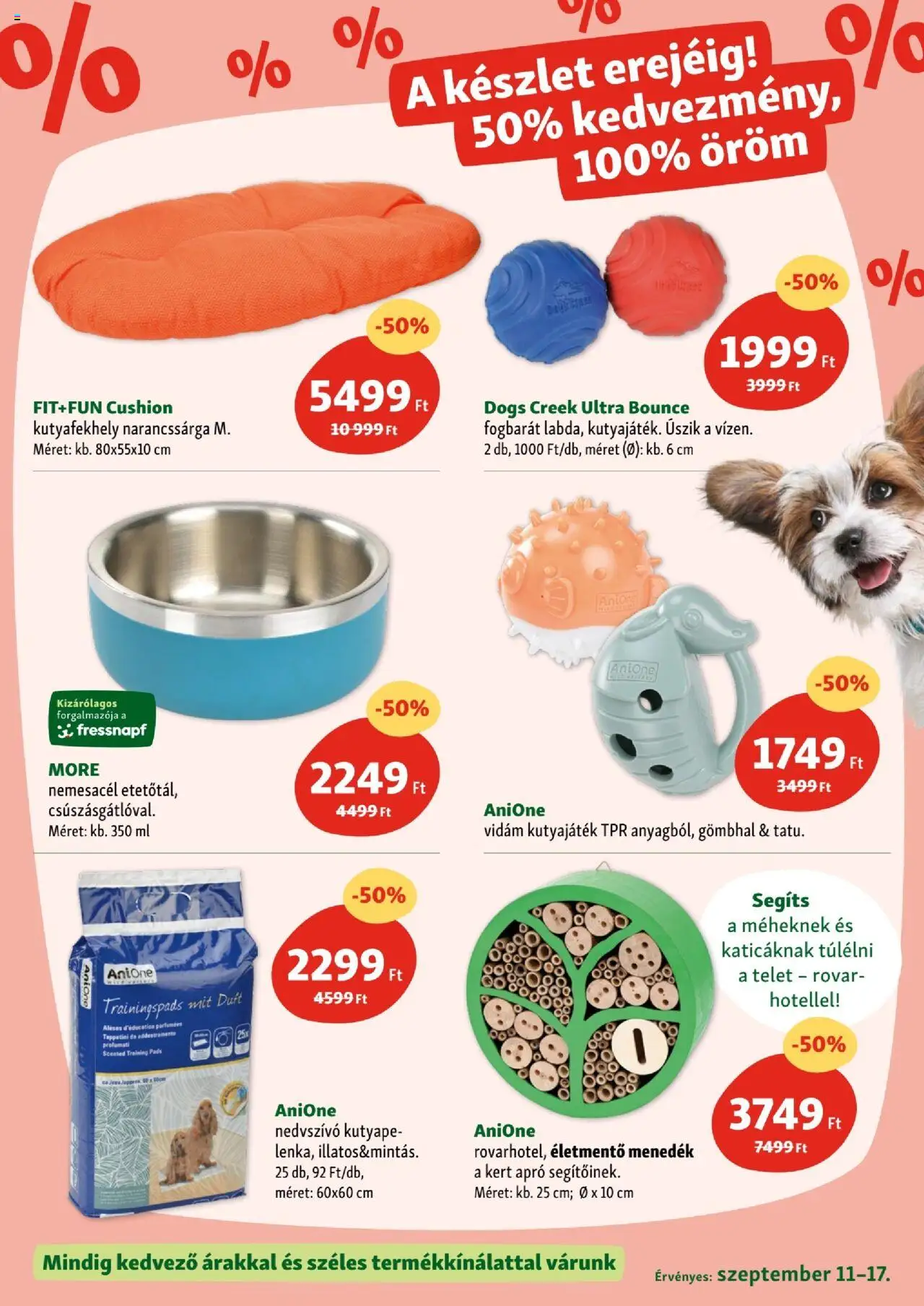Fressnapf akciós ujság - amely érvényes a következő dátumtól: 11.09.2025 | Oldal: 9