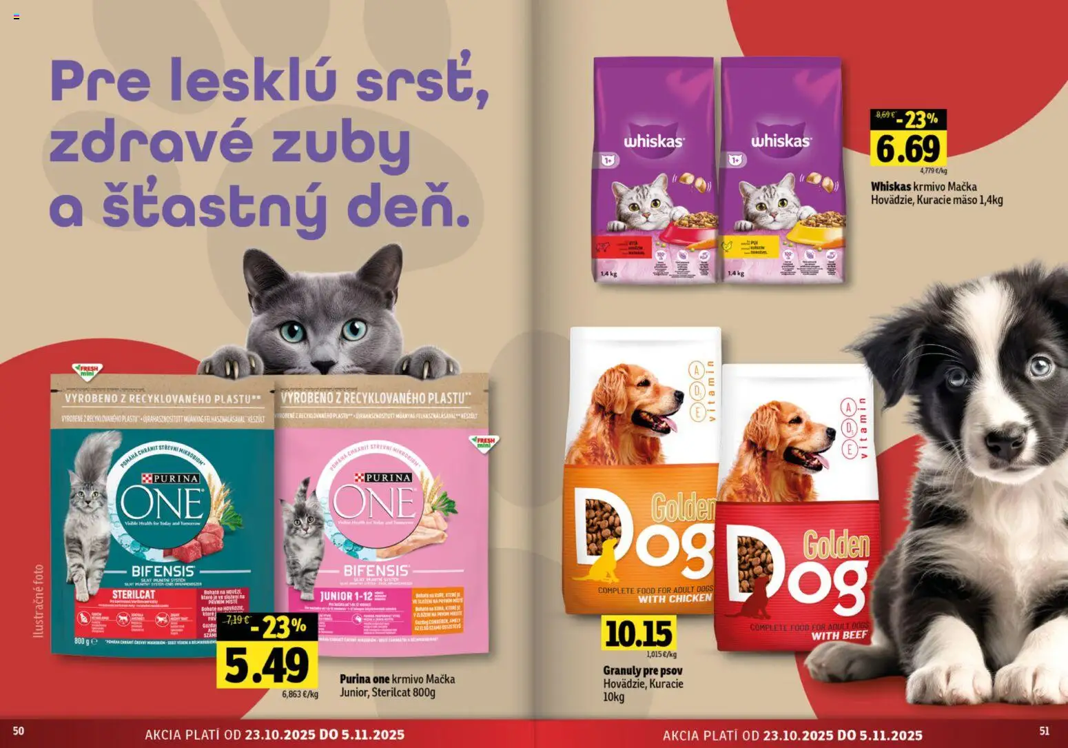 Nové Fresh akcie – leták je platný od 23.10.2025 | Strana: 26 | Produkty: Kuracie mäso, Whiskas
