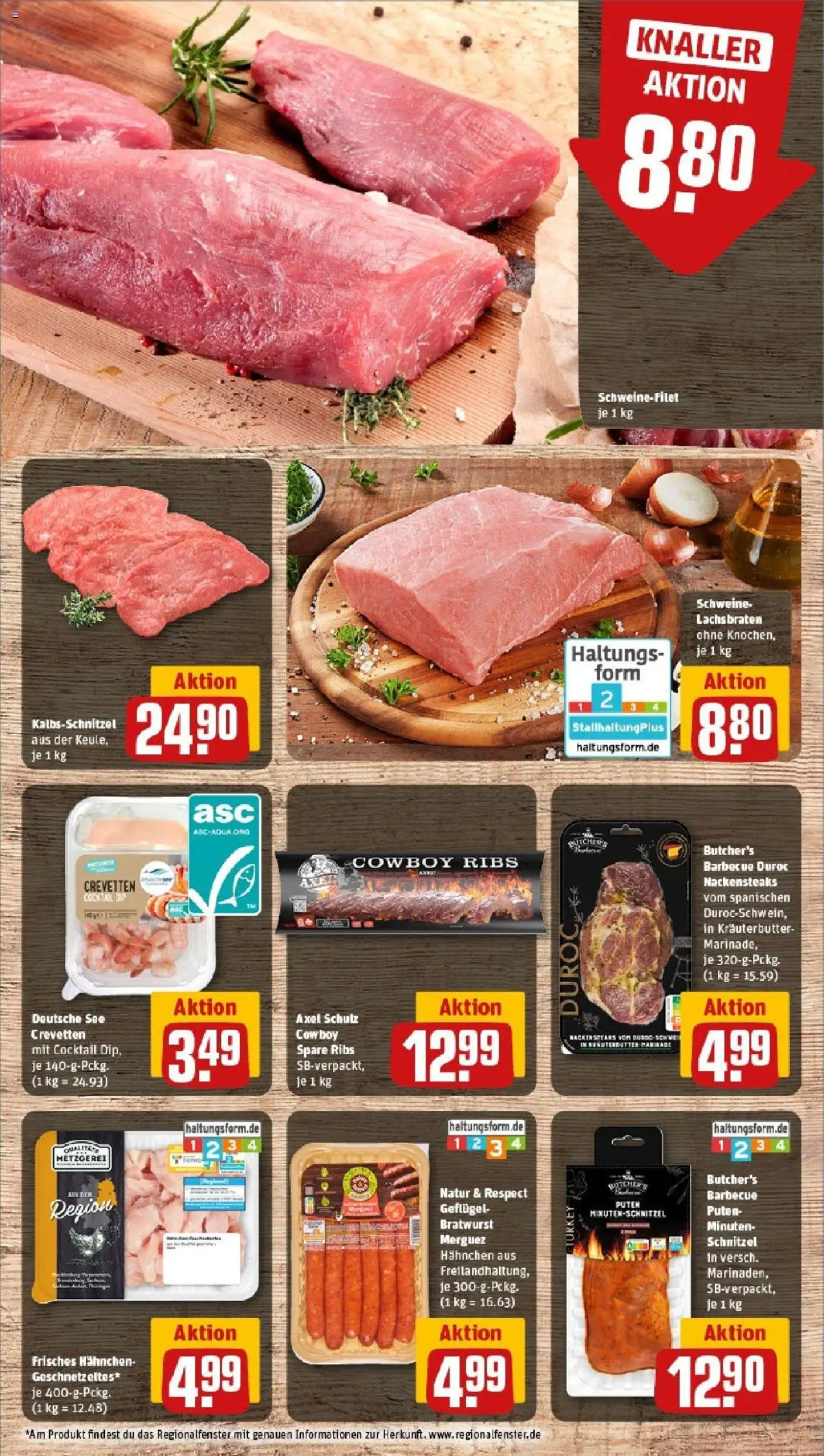 Rewe prospekt Vetschau	 - gültig ab dem 25.05.2025 | Seite: 8 | Produkte: Nackensteaks, Hahnchen, Bratwurst, Spare ribs