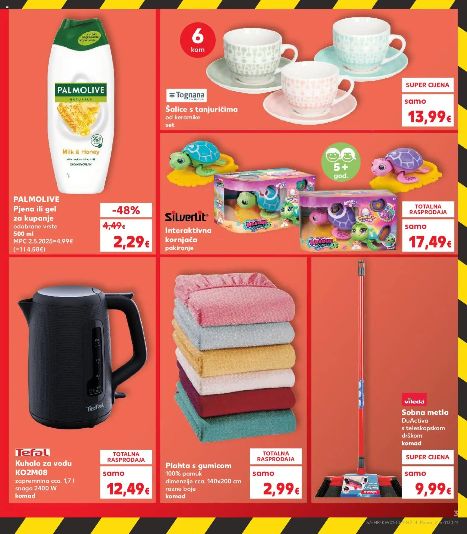 Kaufland katalog | vrijedi od 02.01.2026 | Stranica: 3 | Proizvodi: Kuhalo za vodu, Metla, Plahta, Vileda