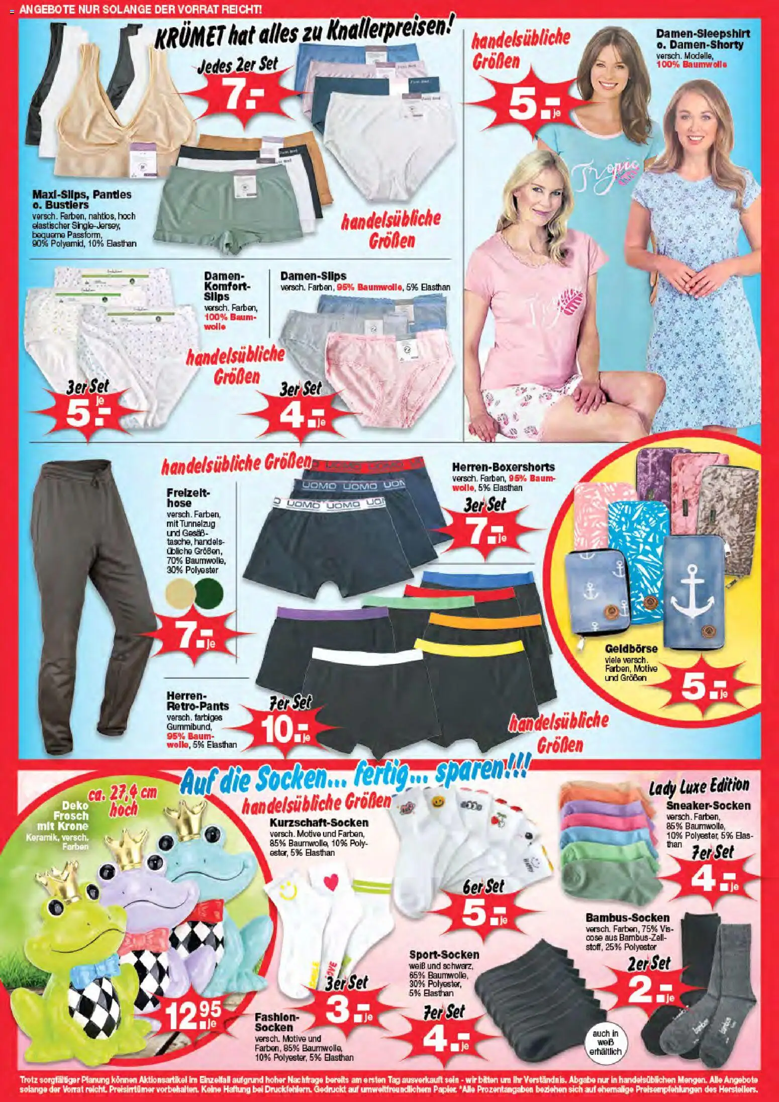 KRÜMET Prospekt 	 – gültig ab 02.03.2026 | Seite: 4 | Produkte: Hose, Socken