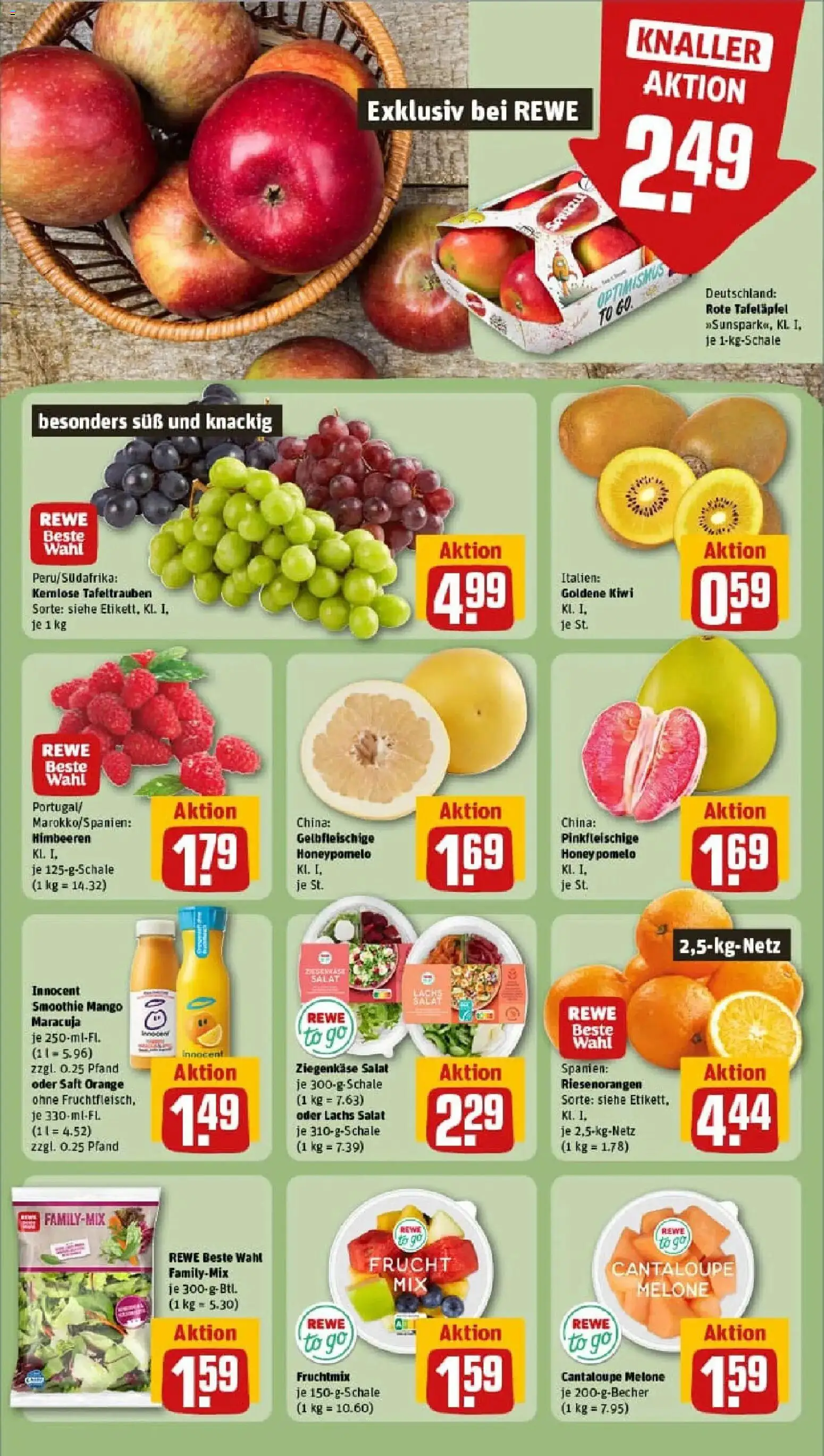 Rewe prospekt Mannheim Käfertal	 – gültig ab 11.01.2026 | Seite: 6 | Produkte: Ziegenkäse, Mango, Melone, Salat