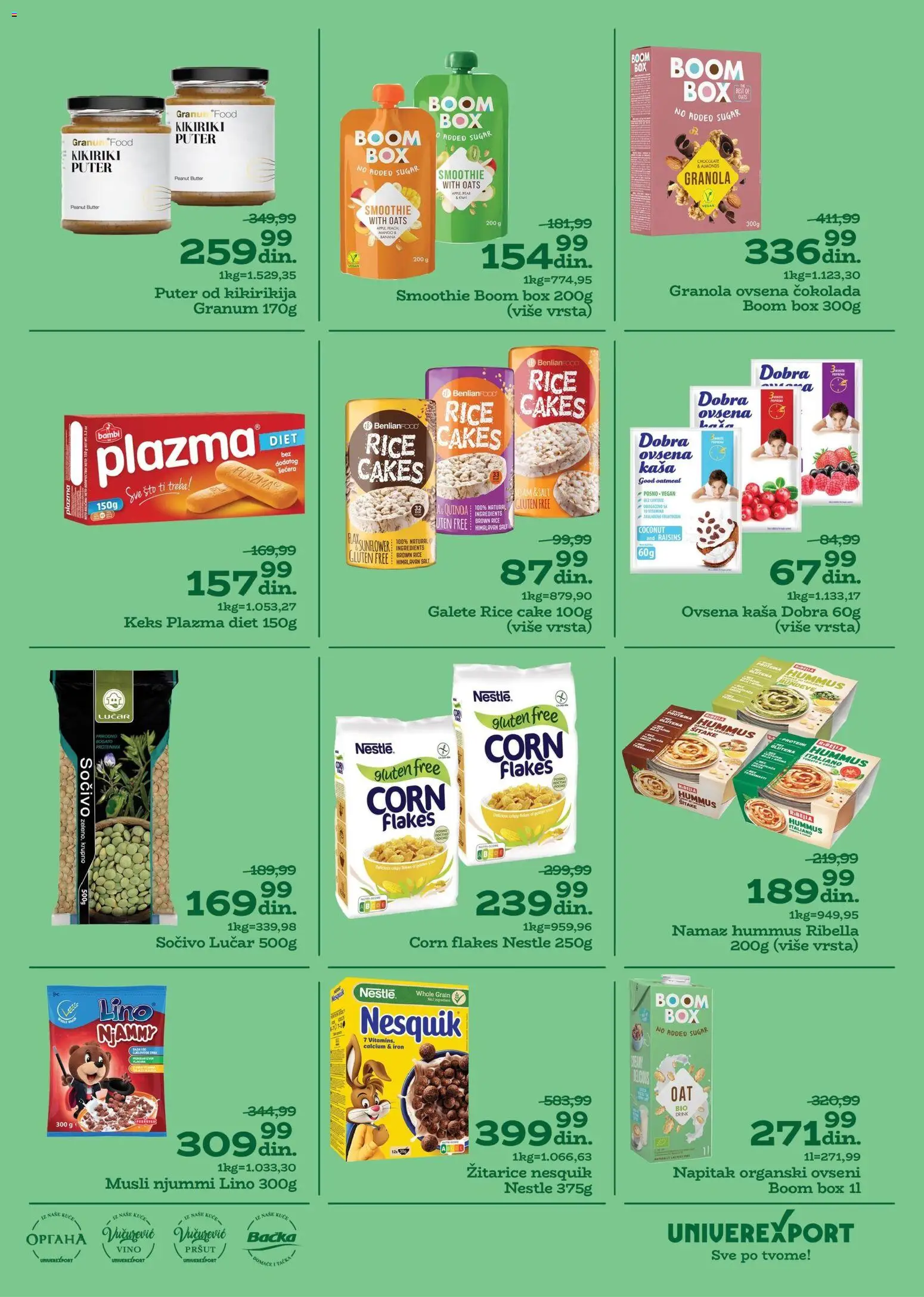 Univerexport katalog - važi od 27.10.2025 | Strana: 15 | Proizvode: Keks, Galete, Puter, Nesquik