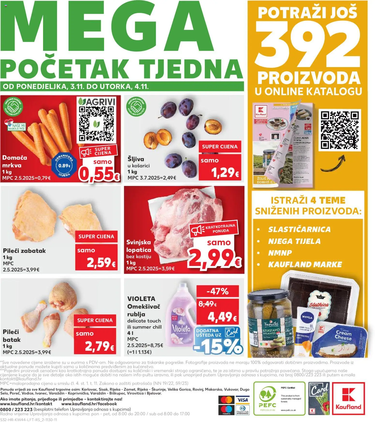 Kaufland katalog | vrijedi od 29.10.2025 | Stranica: 32 | Proizvodi: Mrkva, Lopatica, Nivea, Torta