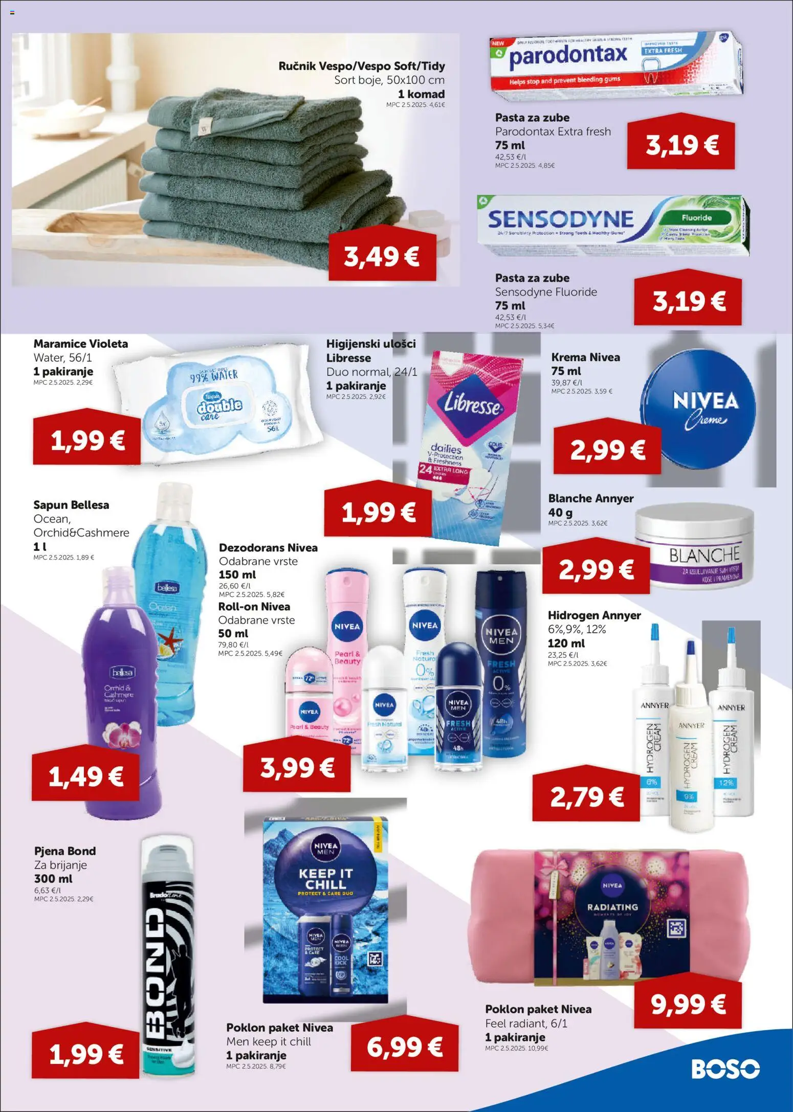 Boso katalog | vrijedi od 26.03.2026 | Stranica: 17 | Proizvodi: Hydrogen, Krema, Libresse, Parodontax