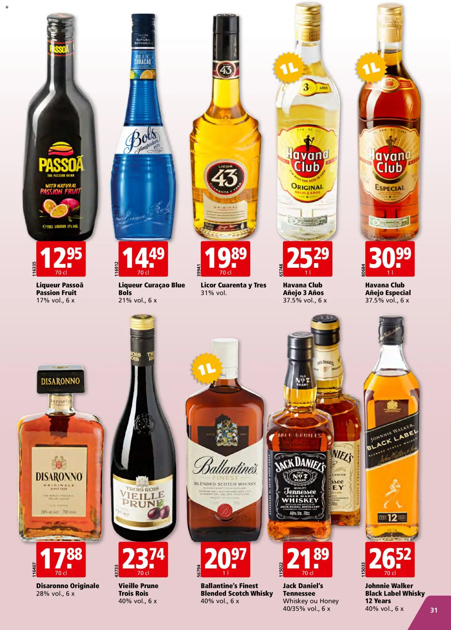 Aligro Aktionen Chavannes, Matran, Genève, Sion – gültig ab 27.12.2025 | Seite: 31 | Produkte: Whiskey