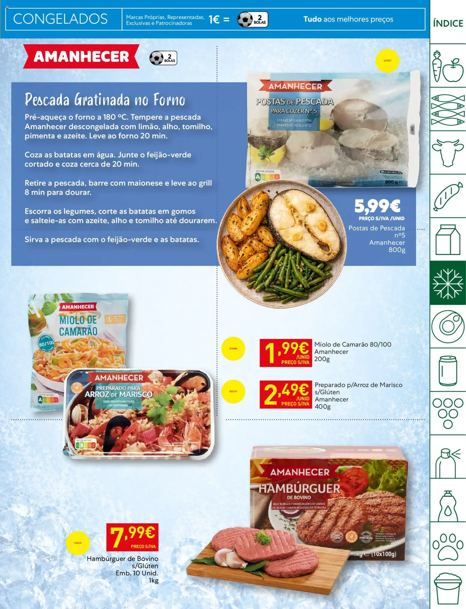 Recheio folheto │ válido de 28.04.2026 | Página: 19 | Produtos: Forno, Pescada, Hambúrguer, Camarão