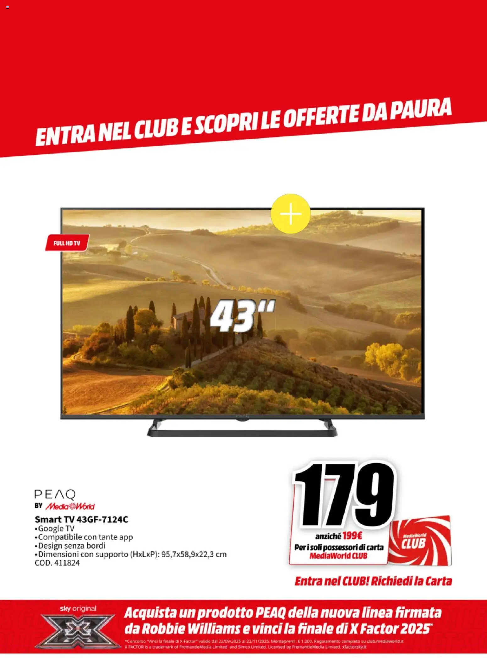 Volantino Media World del 27.10.2025 | Pagina: 36 | Prodotti: smart TV, TV
