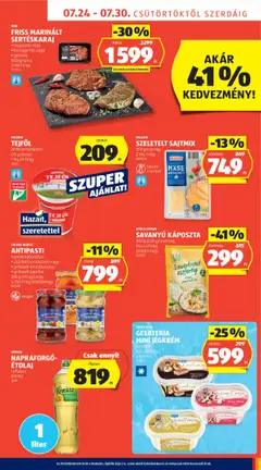 Aldi akciós ujság - amely érvényes a következő dátumtól: 24.07.2025 | Oldal: 9 | Termékek: Étolaj, Szárított paradicsom, Vegán, Jégkrém
