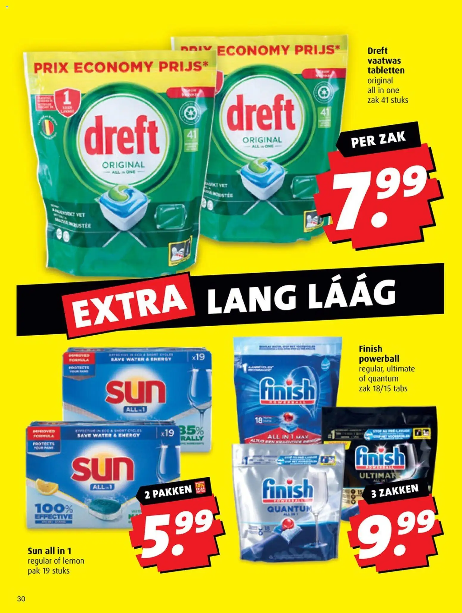 {H1} | Pagina: 30 | Producten: Vaatwas tabletten, Zak, Festék