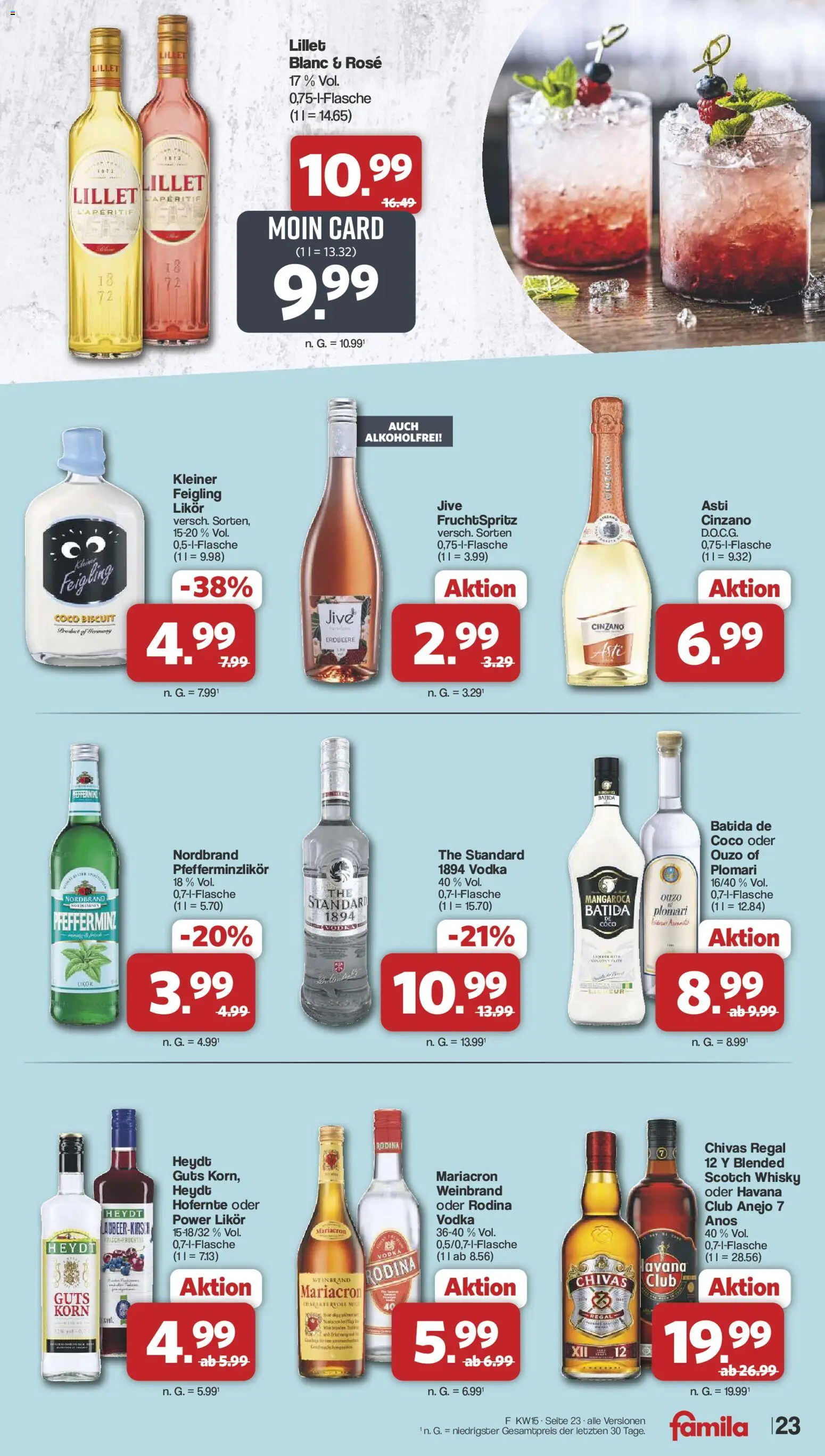 Famila Nordwest Prospekt 	 – gültig ab 07.04.2026 | Seite: 24 | Produkte: Ouzo, Regal, Likör, Batida de coco