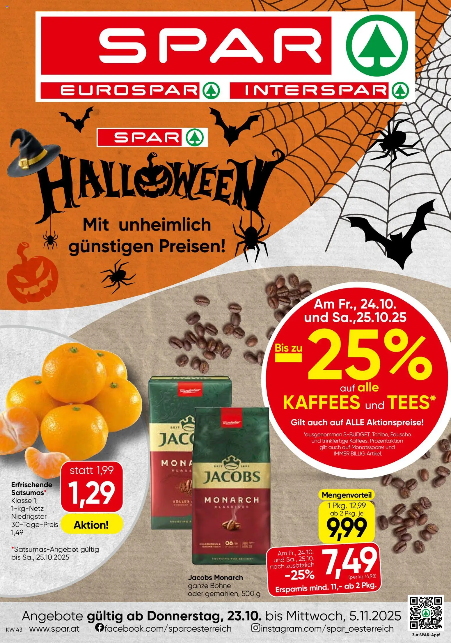 Spar Flugblatt - Burgenland gültig ab 23.10.2025 | Seite: 1
