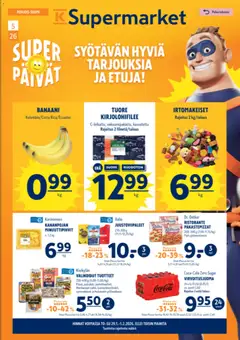 K-Supermarket-mainoslehti voimassa 29.01.2026 alkaen