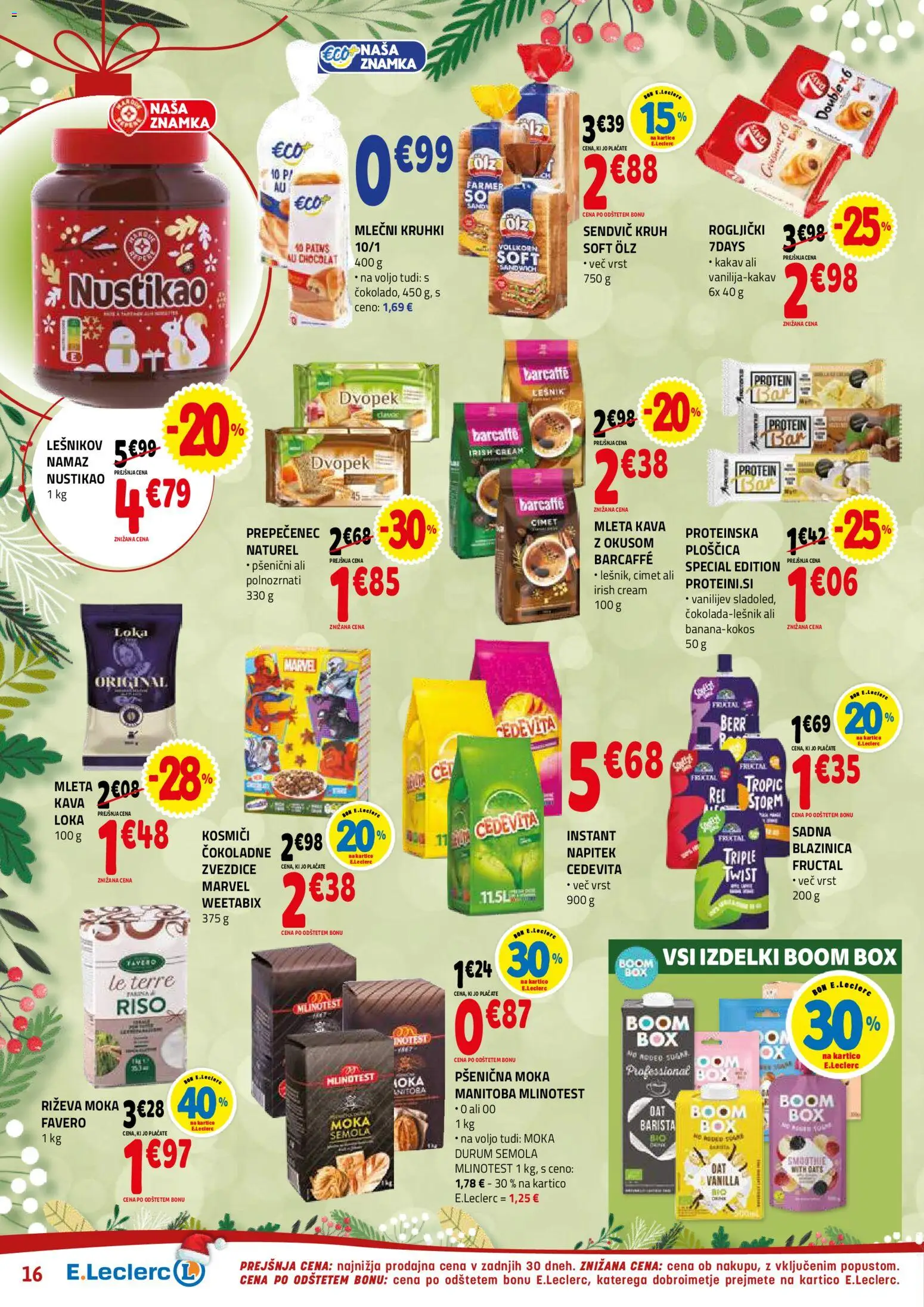 Novi E.leclerc katalog ponudbe – veljaven od 27.12.2025 | Stran: 16 | Izdelki: Moka, Rogljički, Kava, Kosmici