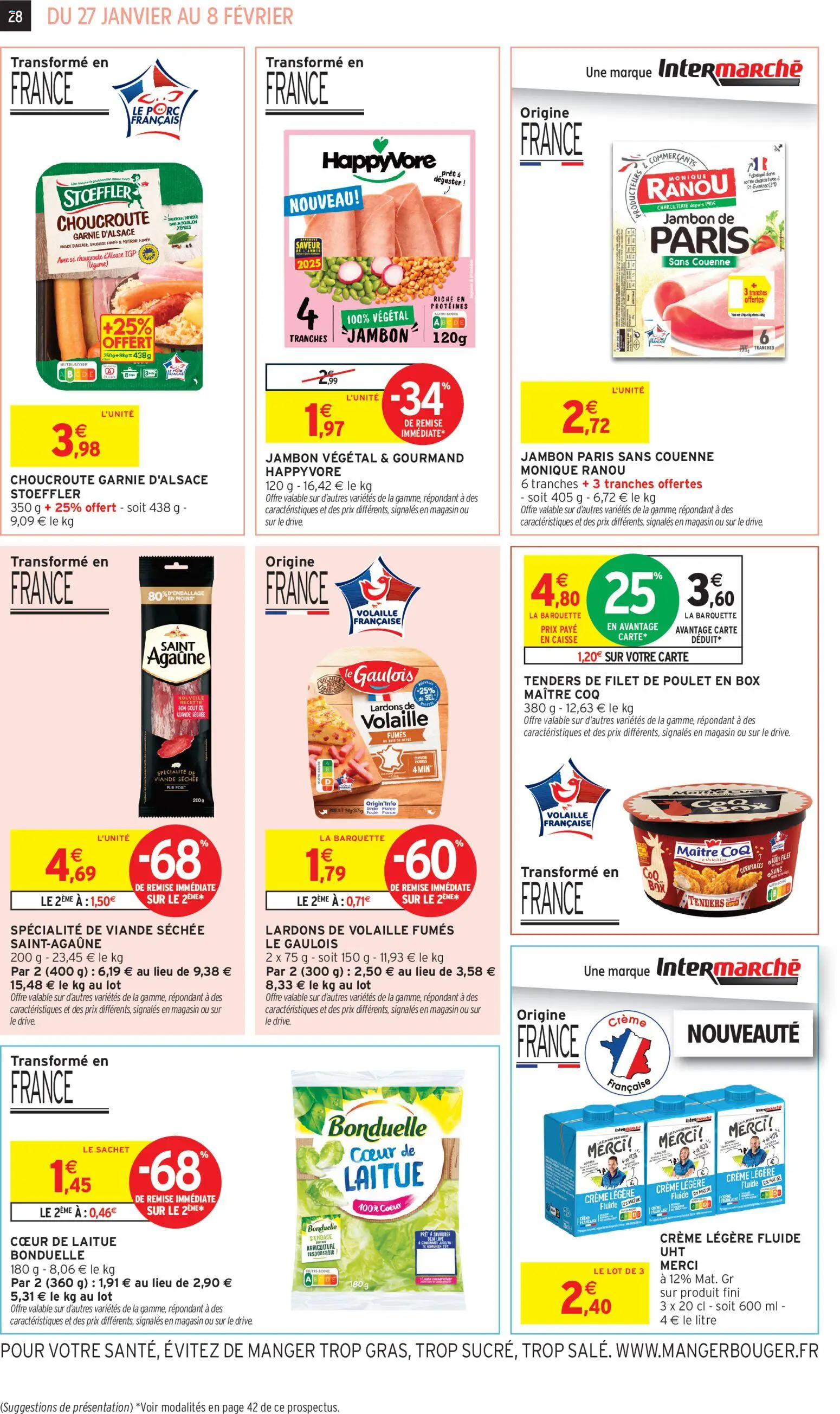 {H1} | Page: 28 | Produits: Sel, Viande, Porc, Crème