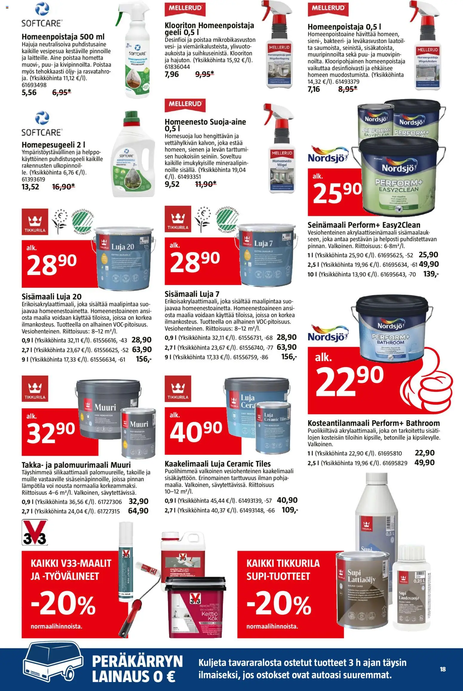Bauhaus tarjoukset – voimassa 29.10.2025 alkaen | Sivu: 18 | Tuotteet: Keittiö, Voi, Öljy, Puhdistusaine