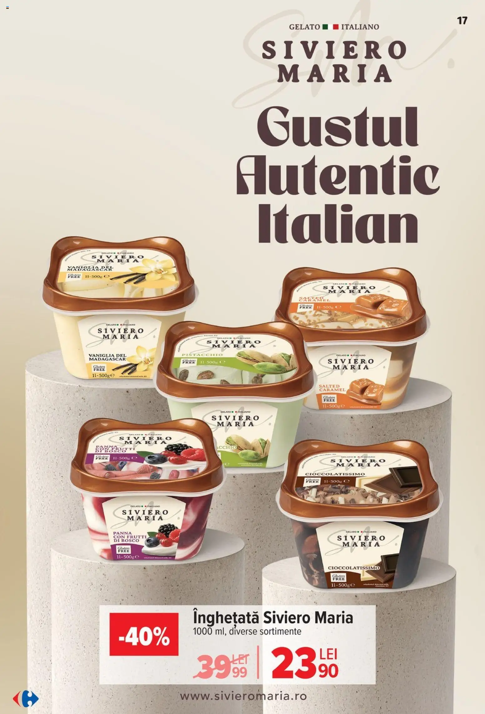 Noul catalog Carrefour – valabil de la 22.04.2026 | Pagină: 17 | Produse: Înghețată