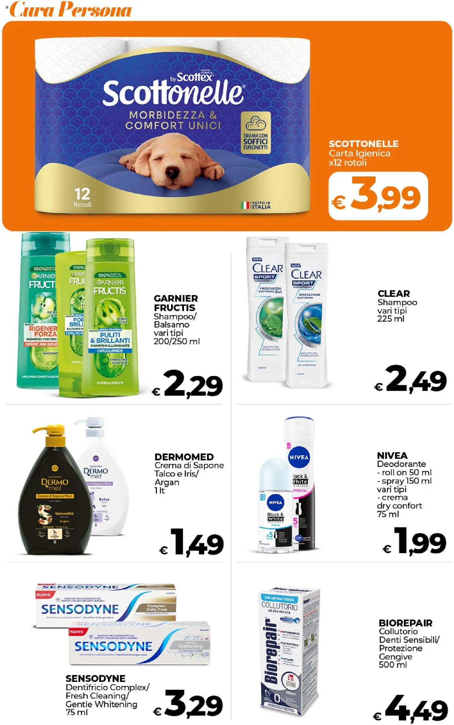 Volantino Ipercoop del 17.01.2026 | Pagina: 42 | Prodotti: Sapone, Dentifricio, Talco, Acqua