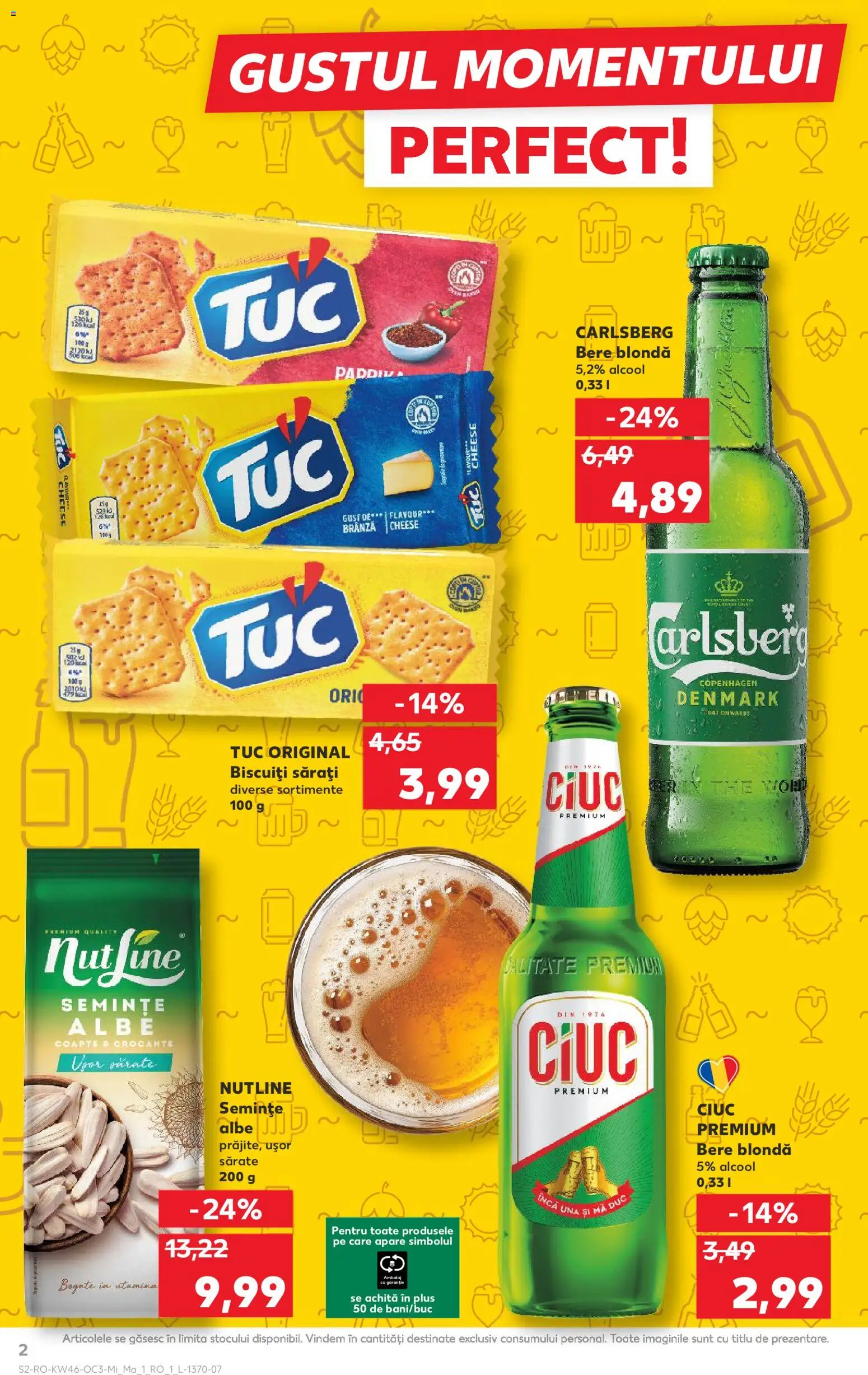 Noul catalog Kaufland – valabil de la 12.11.2025 | Pagină: 2 | Produse: Semințe, Brânză, Bere, Biscuiți