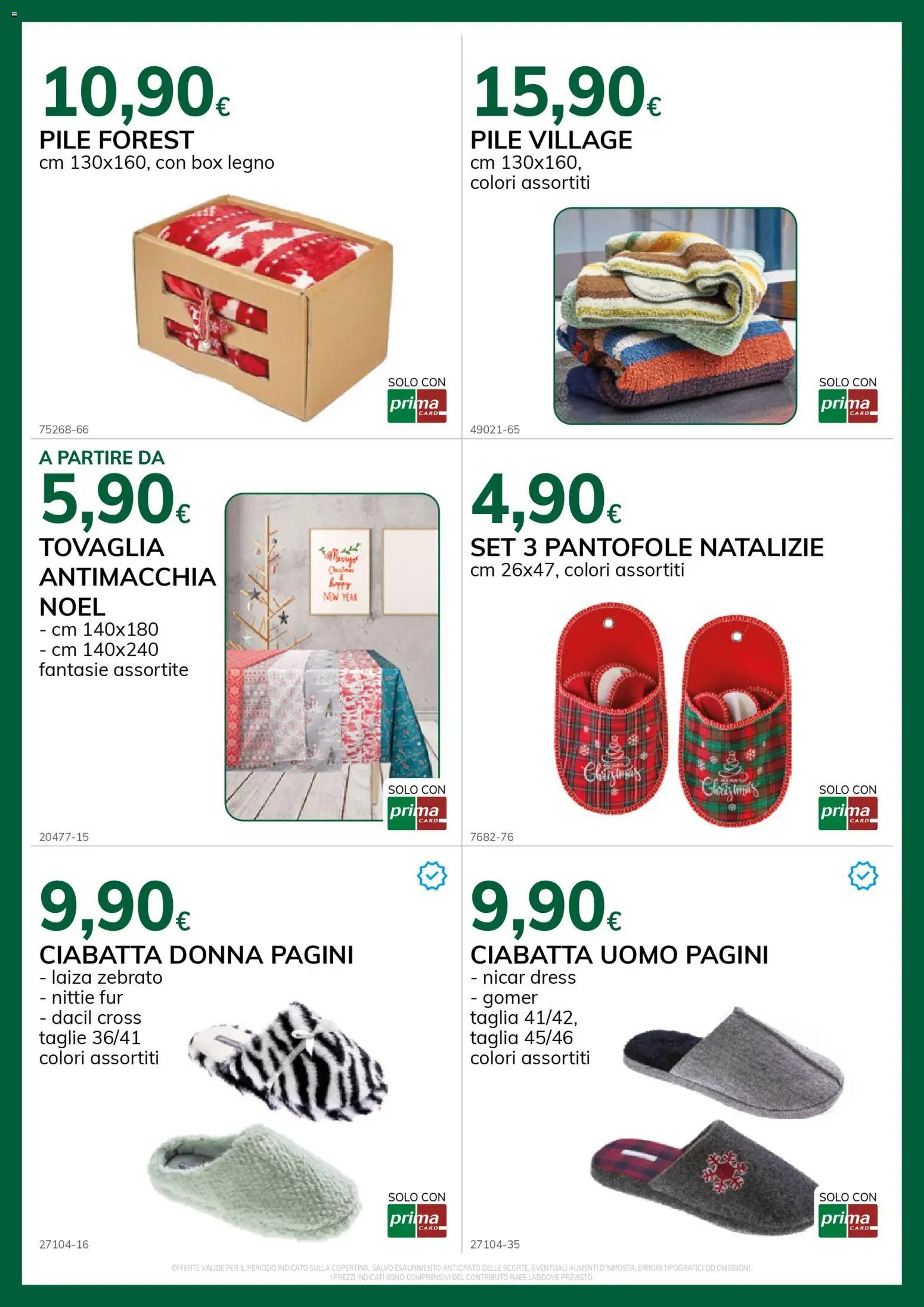 Volantino Basko del 11.11.2025 | Pagina: 16 | Prodotti: Pile, Pantofole, Tovaglia