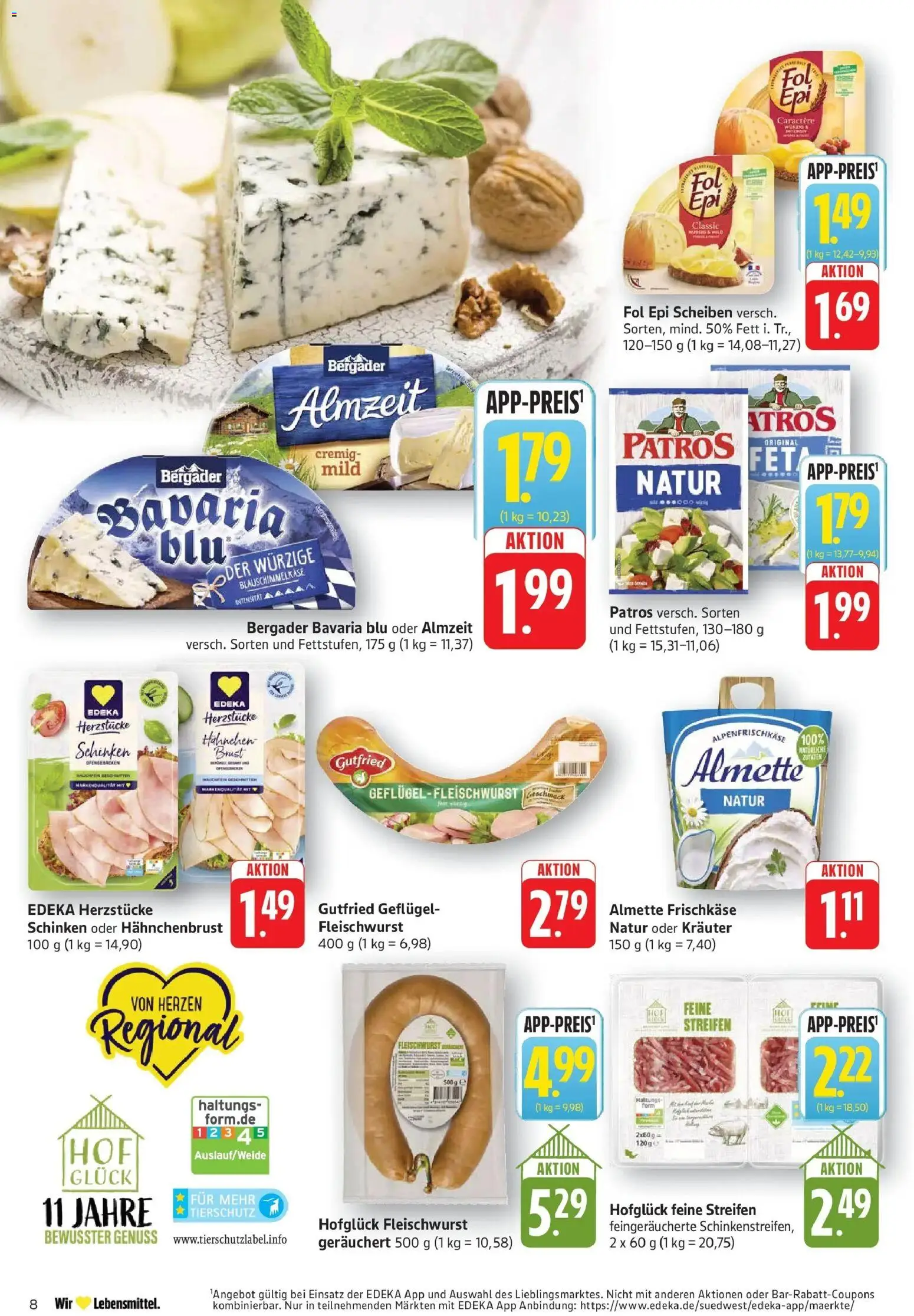 Edeka prospekt Geislingen	 – gültig ab 09.03.2026 | Seite: 8 | Produkte: Hahnchen, Feta, Schinken, Hahnchenbrust