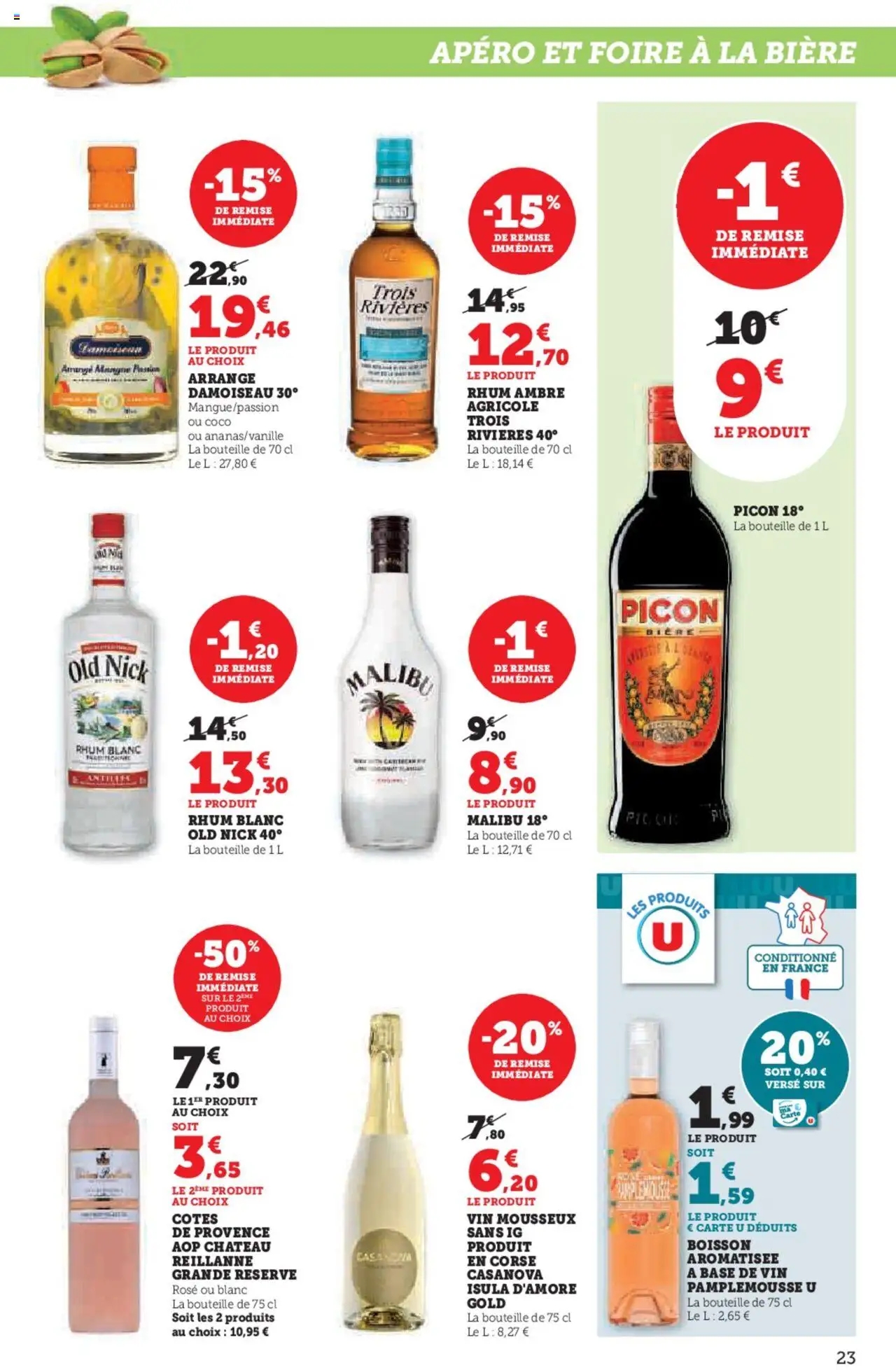  | Page: 23 | Produits: Rhum blanc old nick, Rhum, Bière, Picon biere