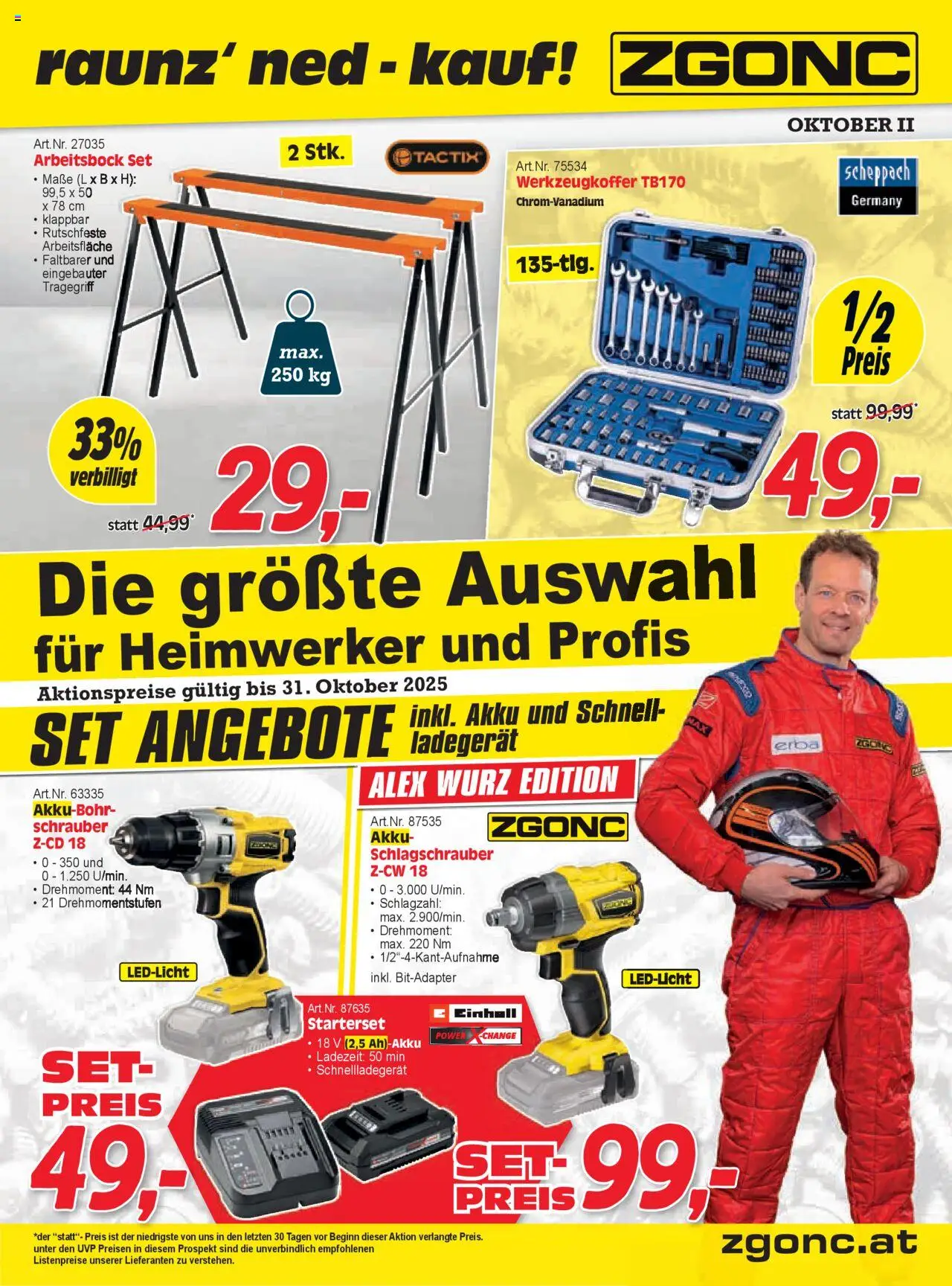 Zgonc - Flugblatt Oktober II 2025 gültig ab 15.10.2025 | Seite: 1
