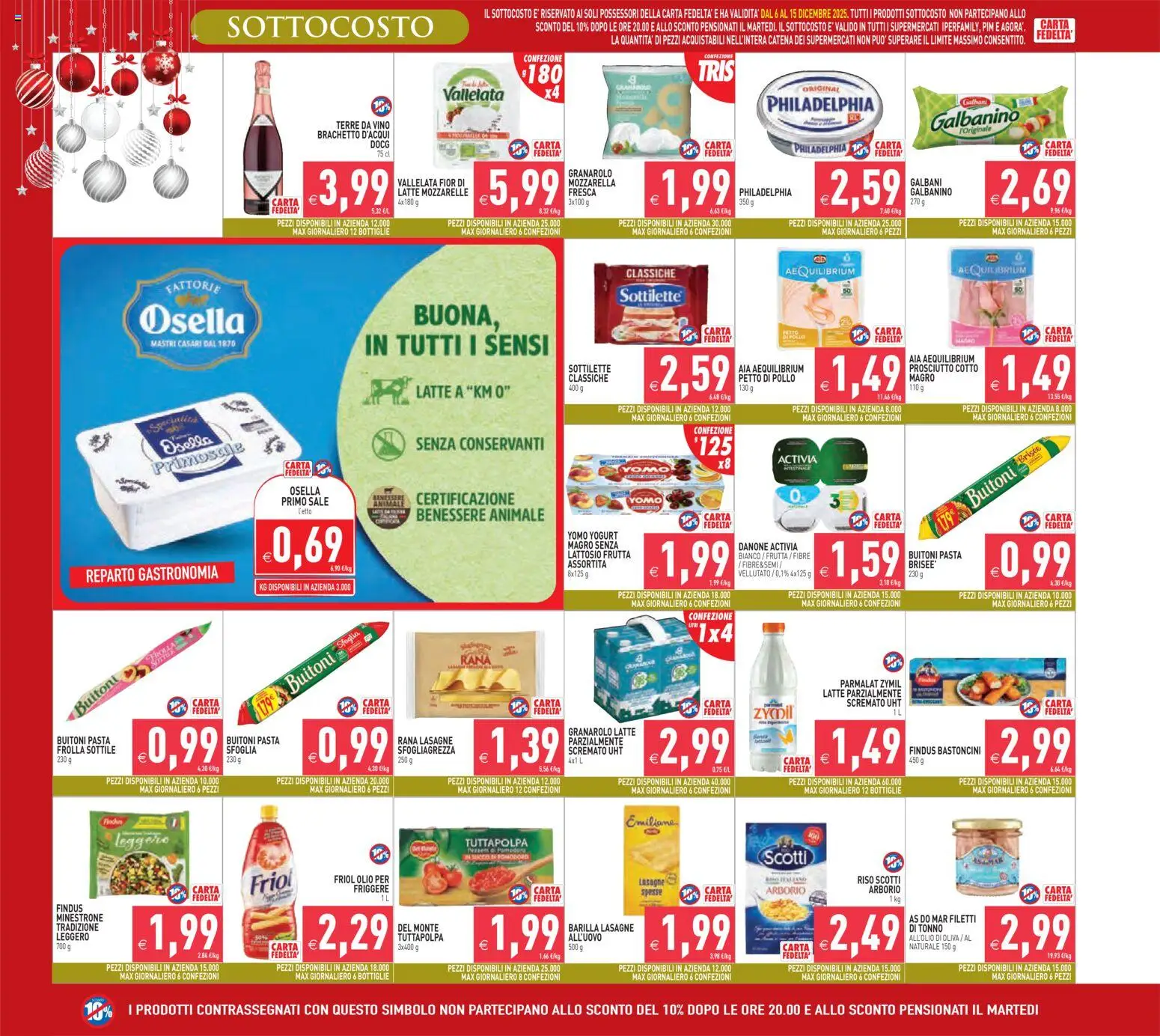 Volantino PIM Supermercati del 06.12.2025 | Pagina: 2 | Prodotti: Petto di Pollo, Pollo, Sale, Tonno