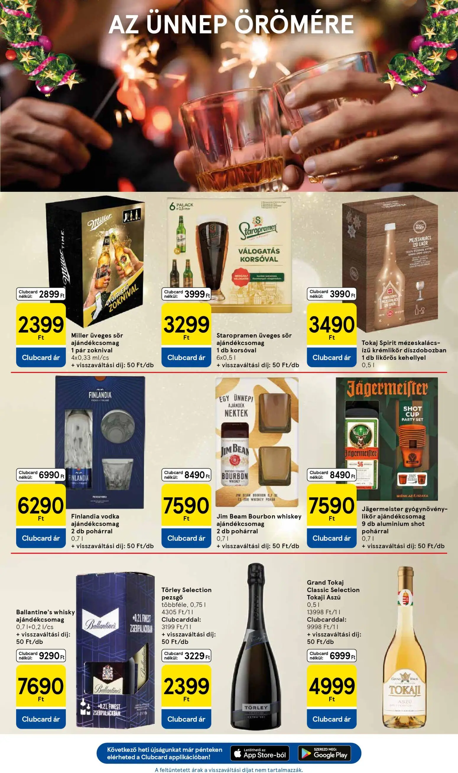 Tesco akciós ujság - amely érvényes a következő dátumtól: 11.12.2025 | Oldal: 15 | Termékek: Whiskey, Krémlikőr, Likőr, Vodka