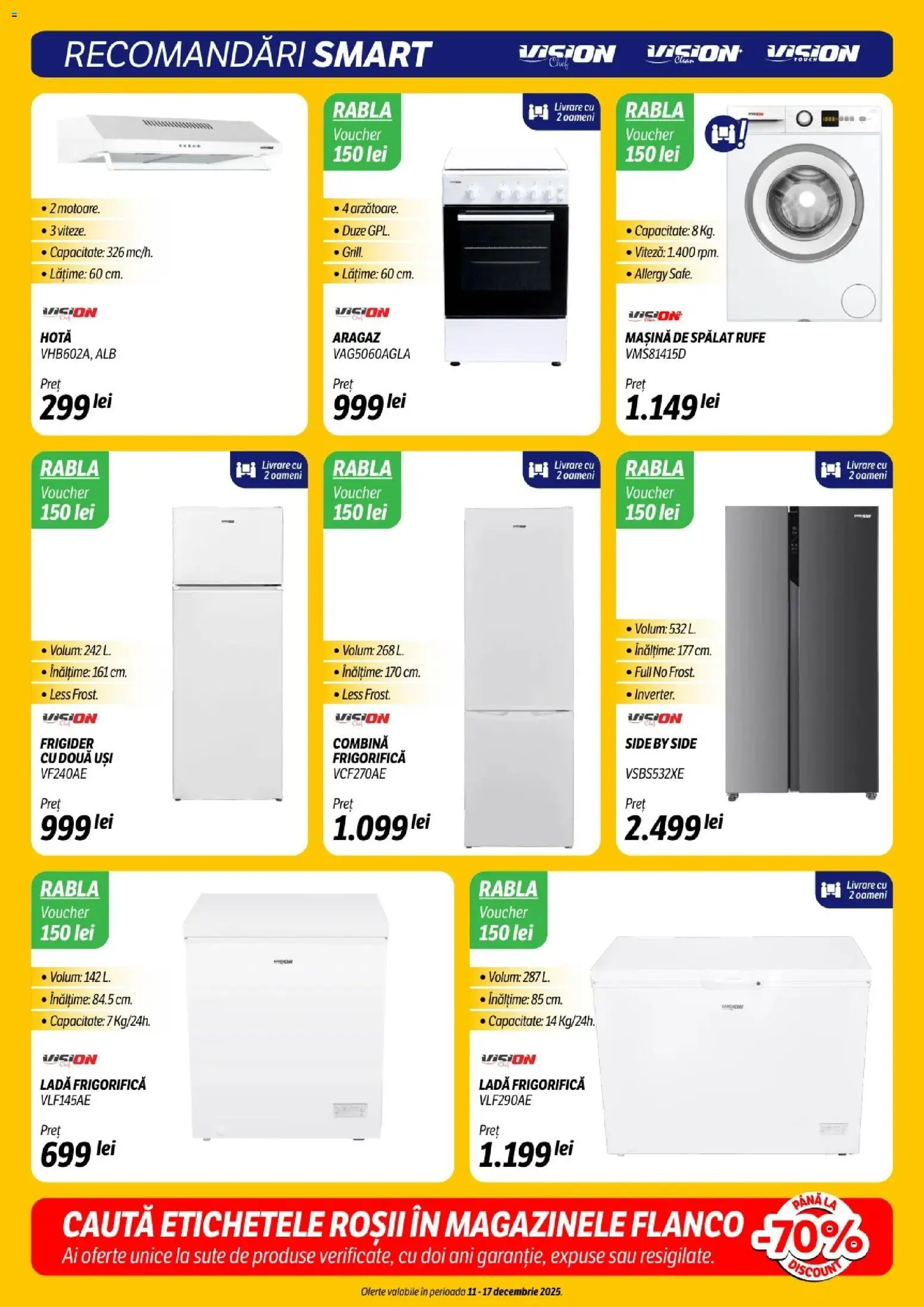Noul catalog Flanco – valabil de la 11.12.2025 | Pagină: 21 | Produse: Frigider, Aragaz, Roșii, Ladă frigorifică