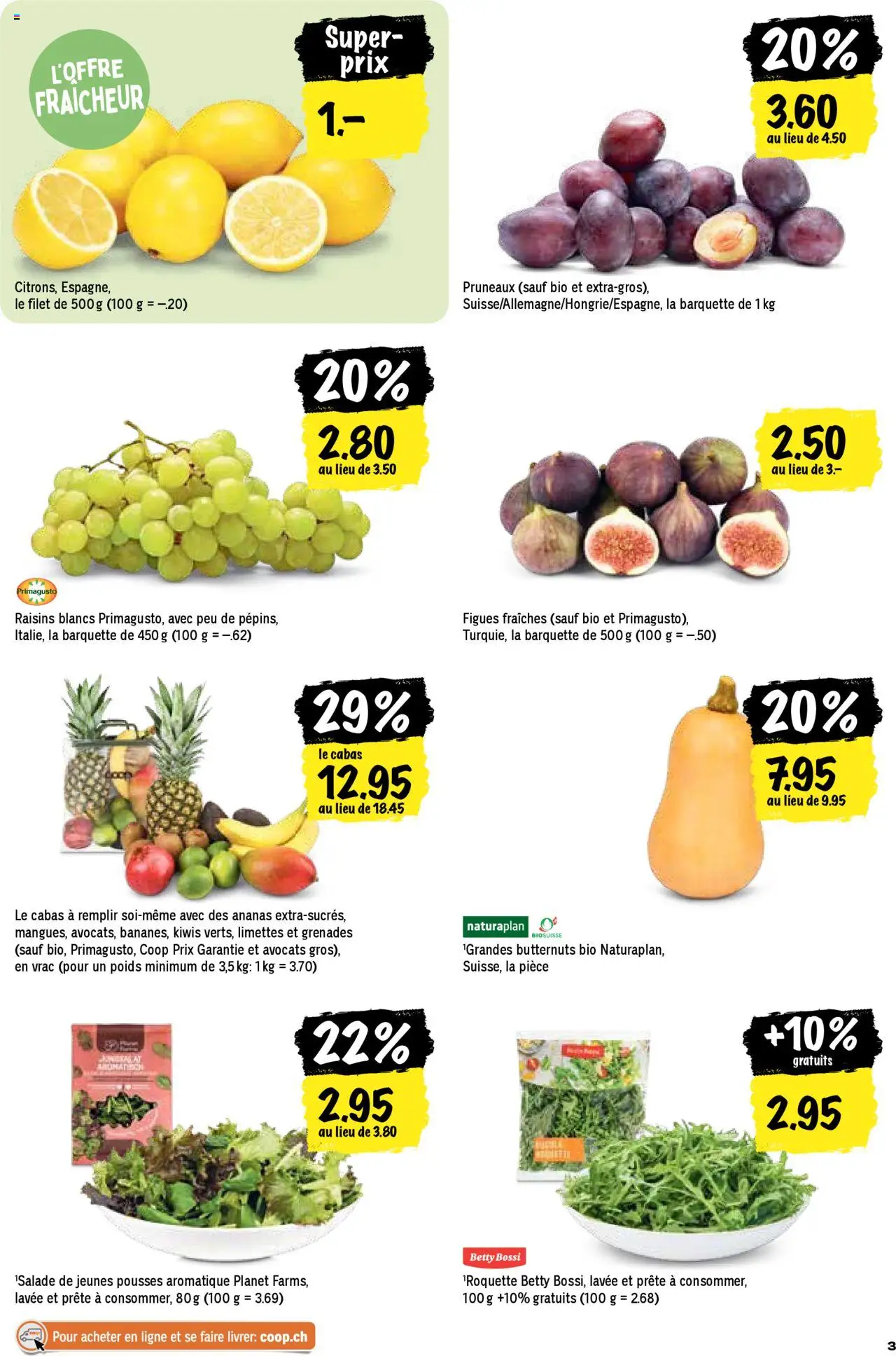Coop Les actions de la semaine – gültig ab 02.10.2025 | Seite: 3 | Produkte: Ananas