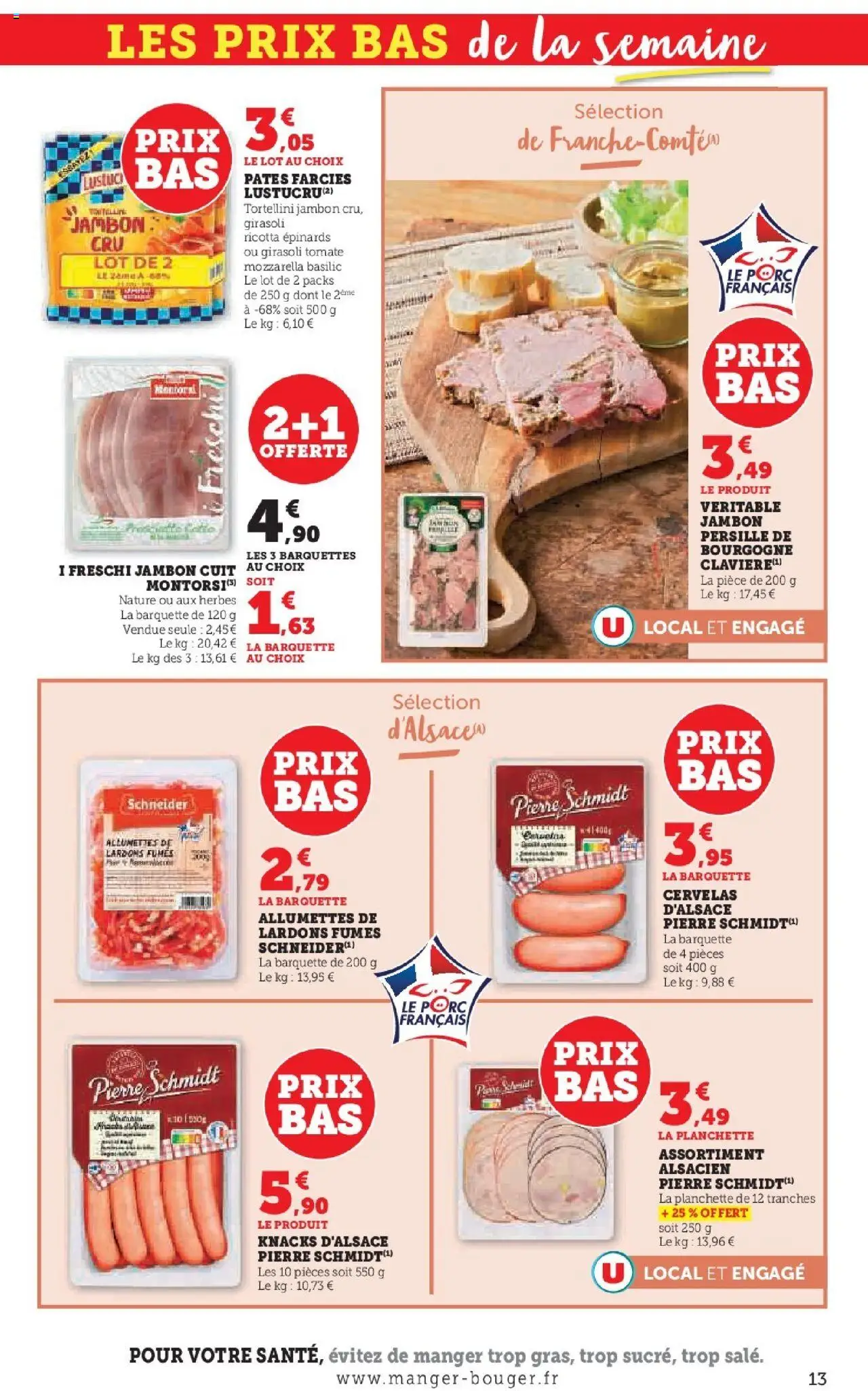  | Page: 13 | Produits: Jambon, Porc, Ricotta, Pâtes