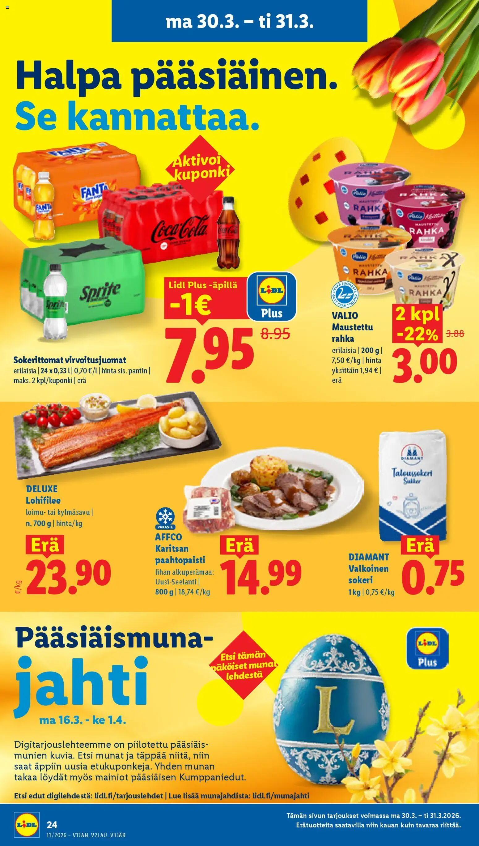 Lidl tarjoukset - Rovaniemi – voimassa 26.03.2026 alkaen | Sivu: 30 | Tuotteet: Virvoitusjuomat, Coca cola, Munat, Fanta